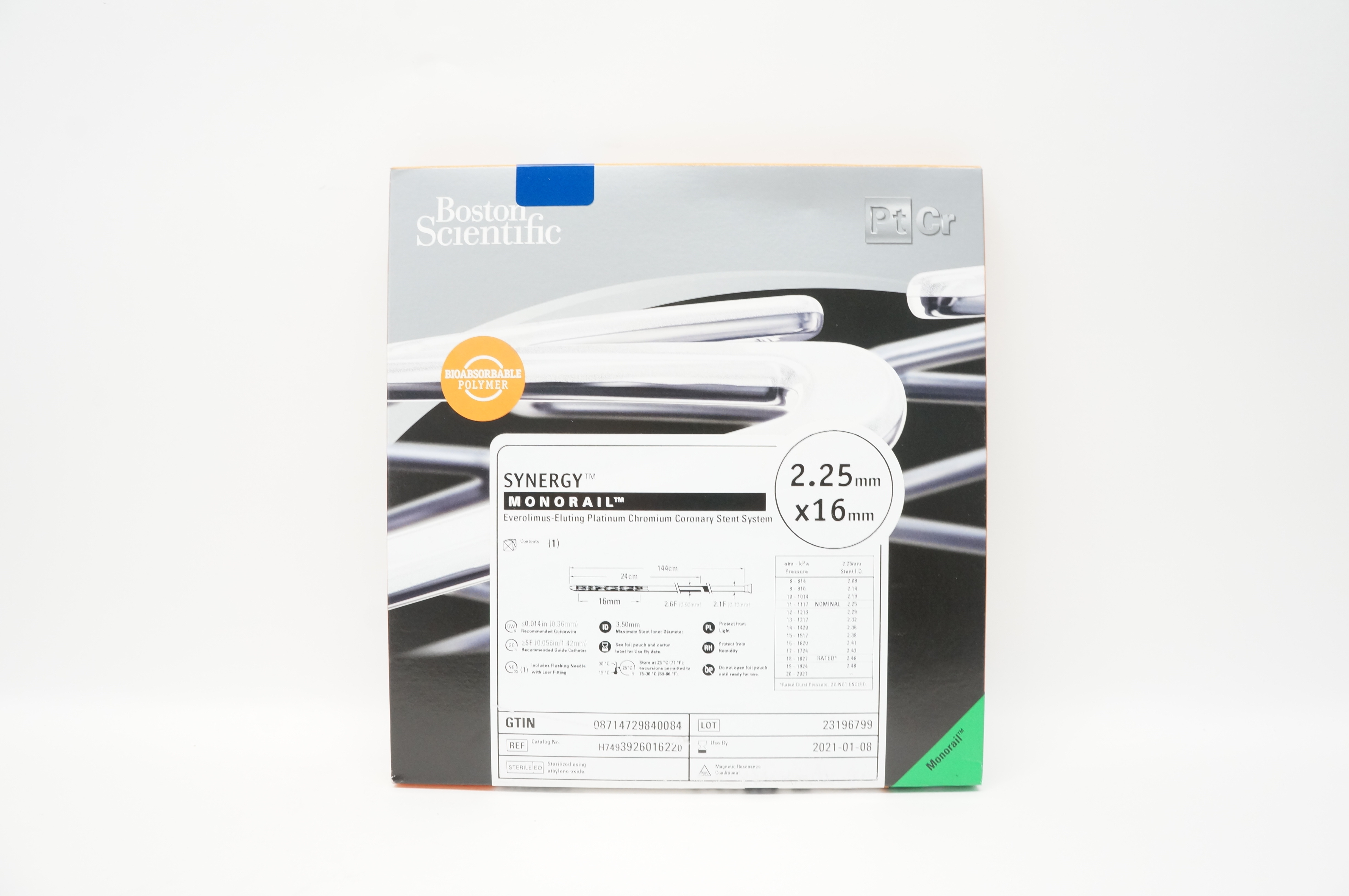 Boston Scientific H7493926016220 Synergy Coronary Stnt System 2.25mm x 16mm (x)