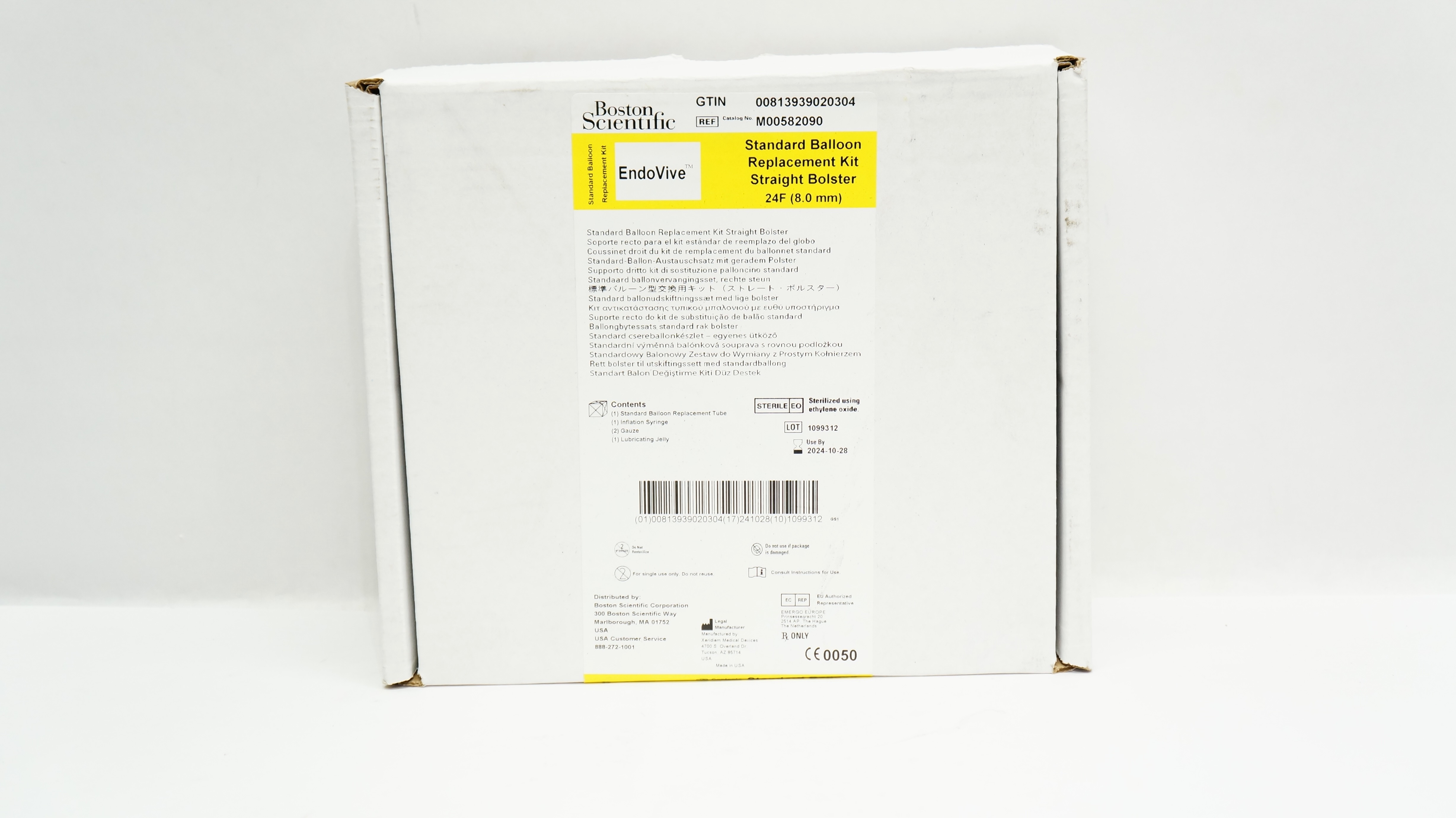 Boston Scientific M00582090 EndoVive Standard Balloon Replacement Kit 24F