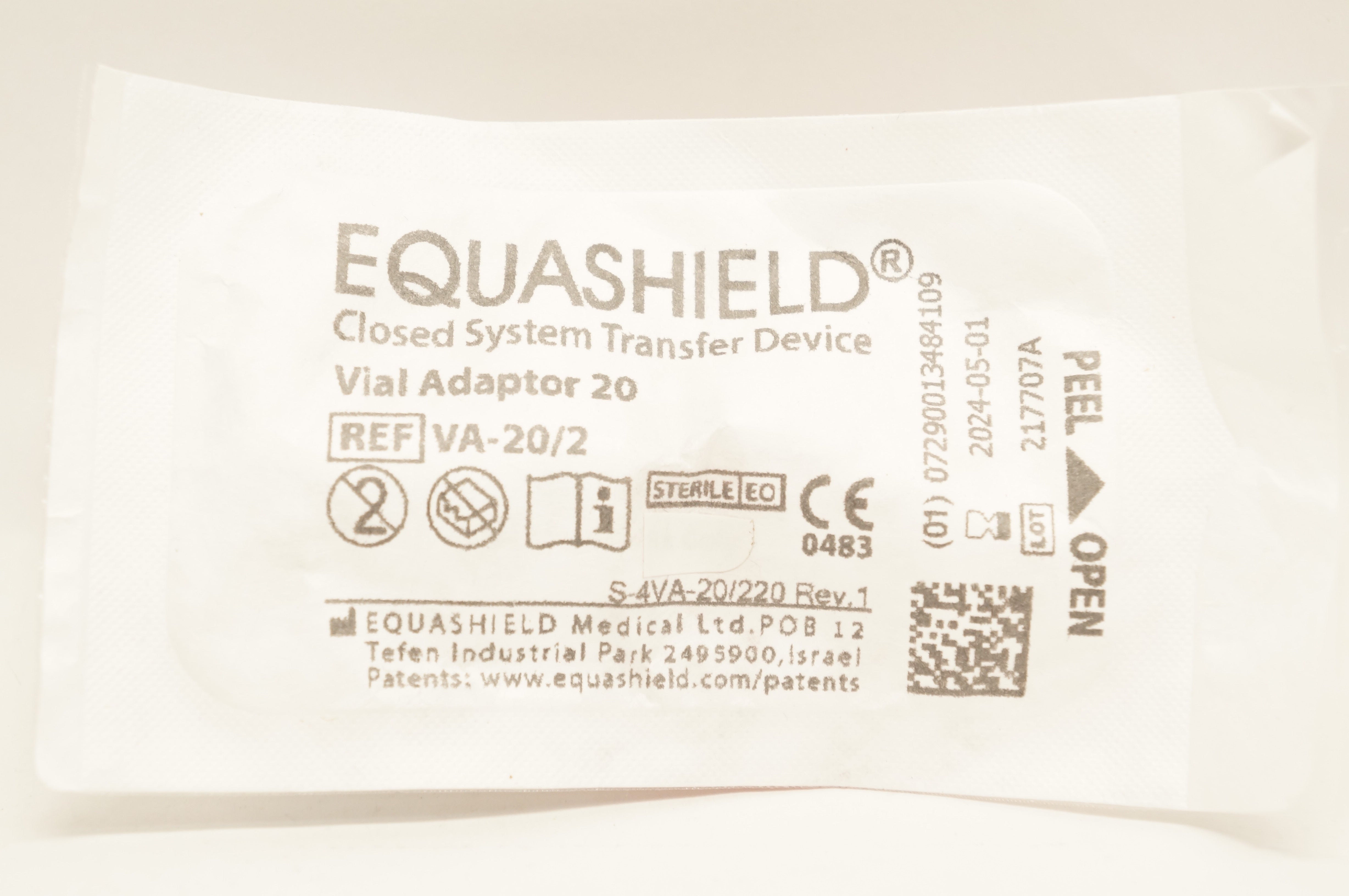 Equashield Medical VA-20/2 Vial Adapter 20