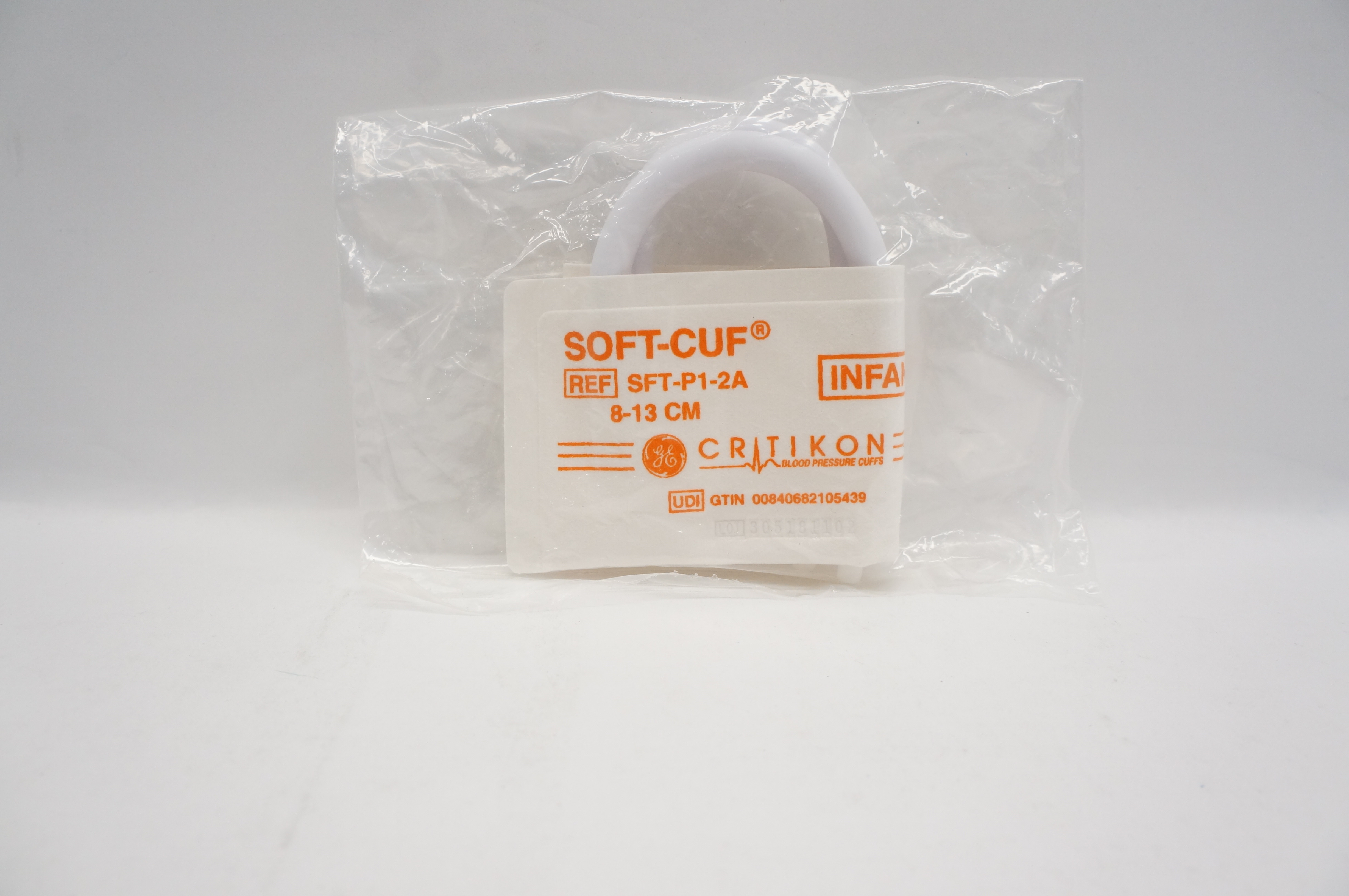 GE SFT-P1-2A Critikon Soft-Cuf Blood Pressure Cuffs 8-13cm, Infant