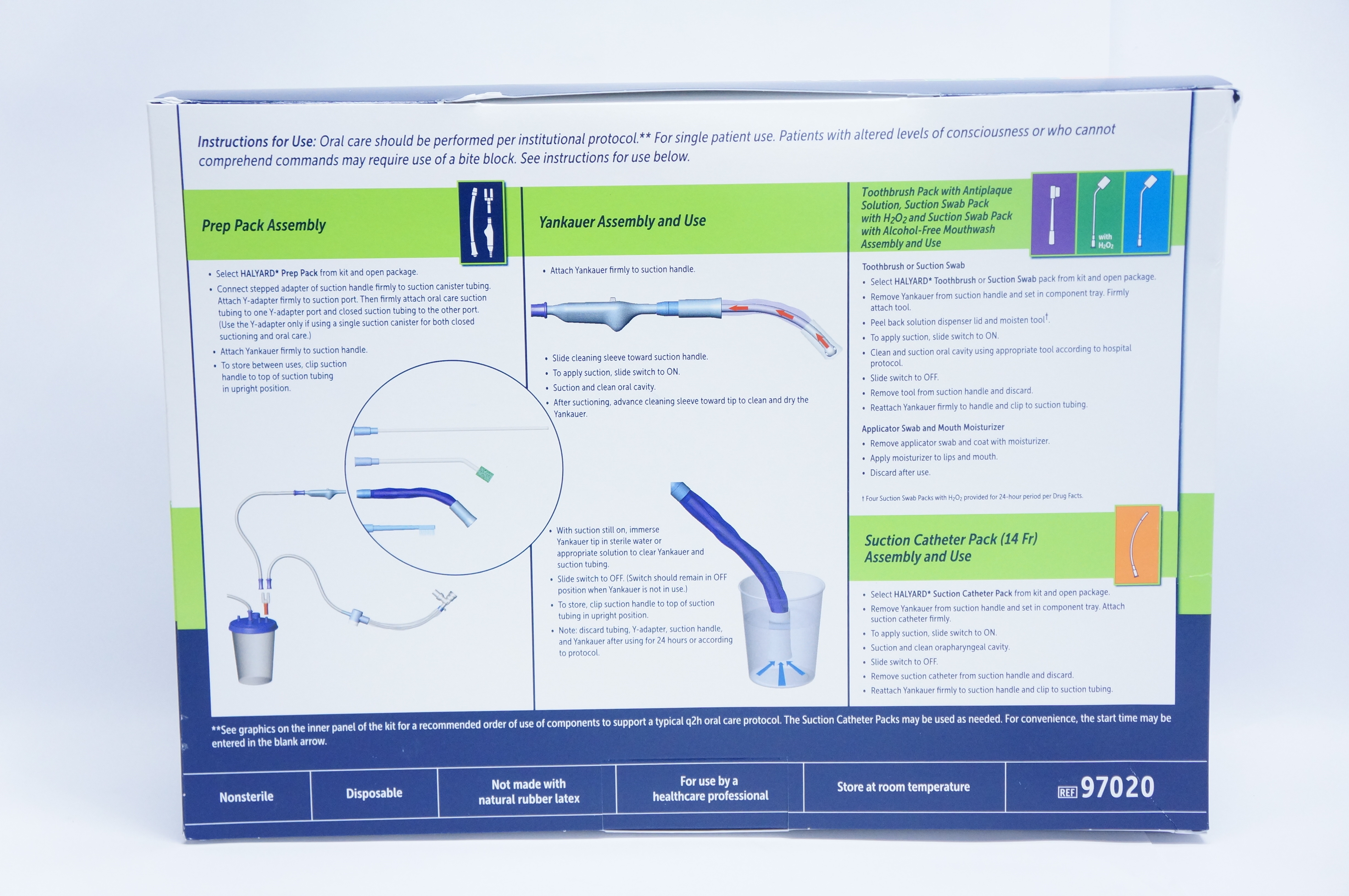 Halyard 97020 24-Hour Oral Care Kit with Ballard Technology