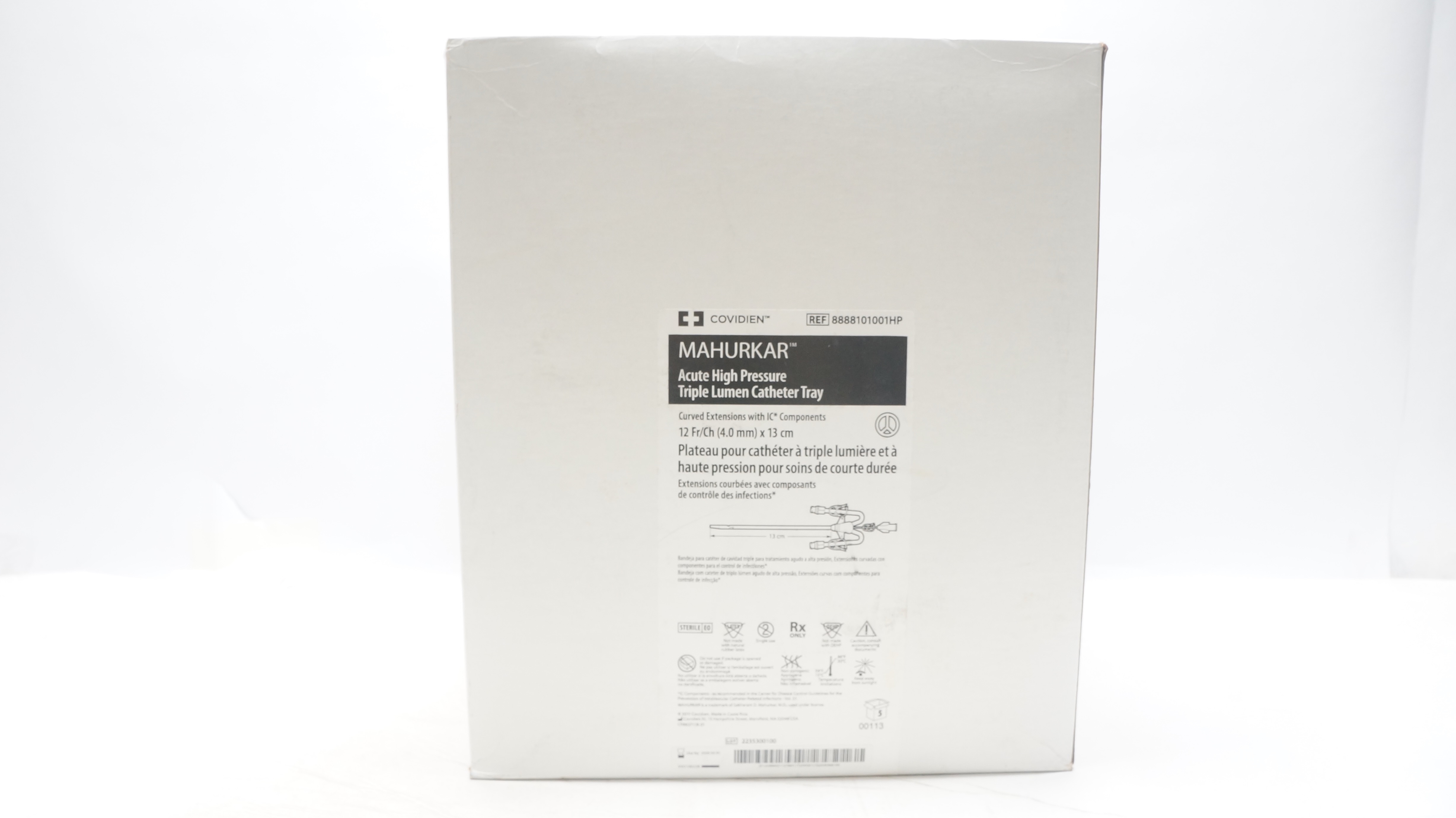 Covidien 8888101001HP MAHURKAR Acute High Pressure Triple Lumen Cath(x)-Box of 5