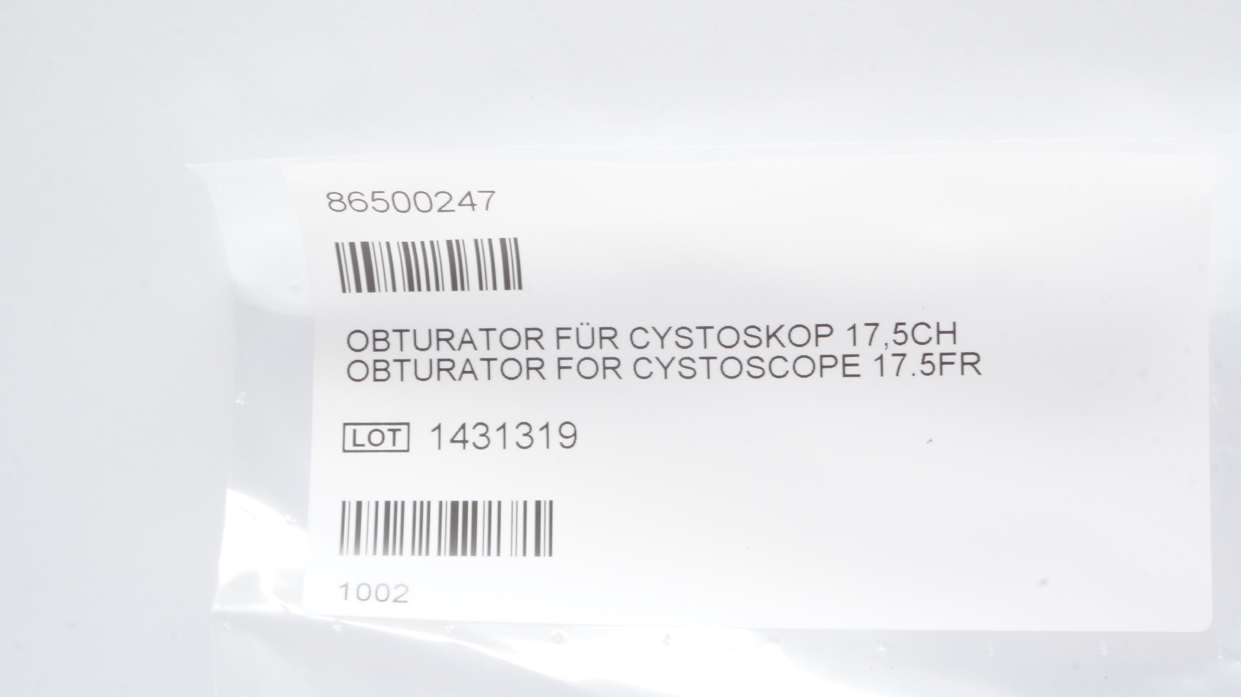 Richard Wolf 8650.0247 Obturator For Cystoscope 17.5Fr