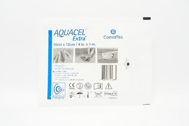 ConvaTec Aquacel Ag Extra Hydrofiber Dressing 4inch x 5inch