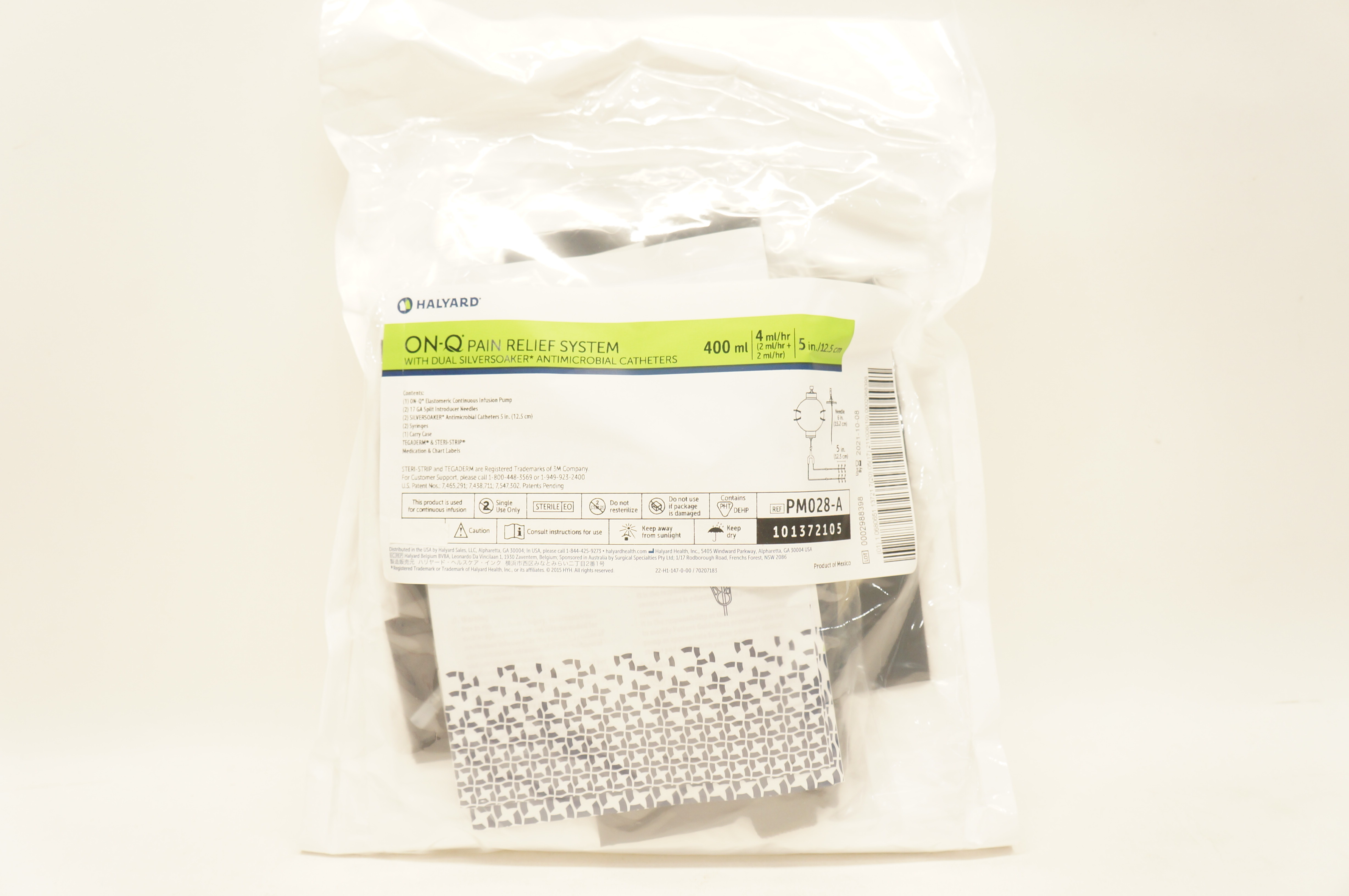 Halyard PM028-A ON-Q Pain Relief System 400ml, 4ml x 5inch (x)