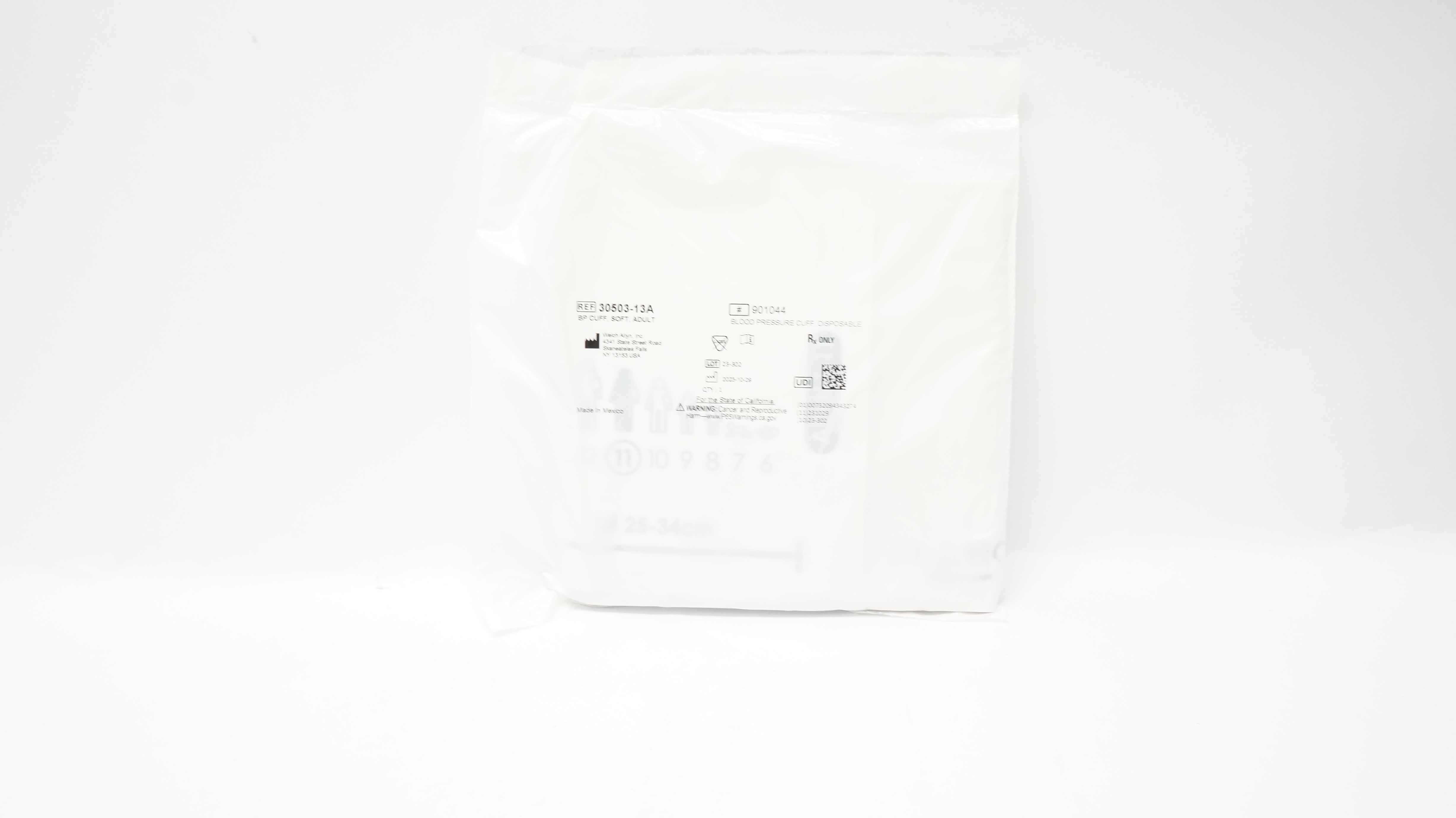 Welch Allyn 30503-13A FlexiPort Blood Pressure Cuff, Adult Range: 25-34 cm
