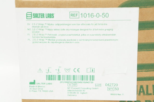 Salter Labs 1016-0-50 2 E-Z Wrap Soft Closed Cell Foam Tubes - Case of 50