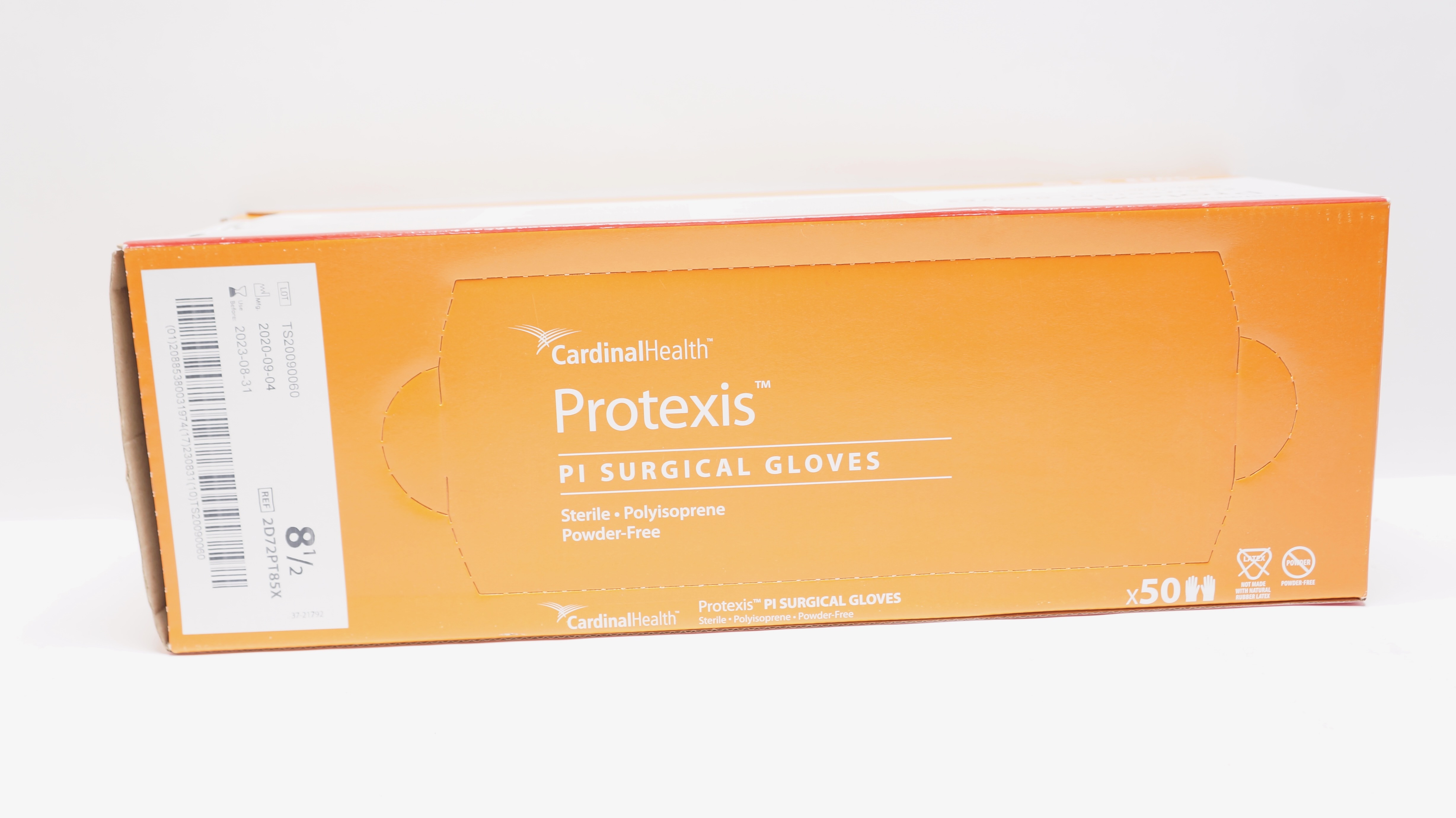 Cardinal Health 2D72PT85X Protexis PI Surgical Gloves Size 8-1/2 (x) - Box of 50