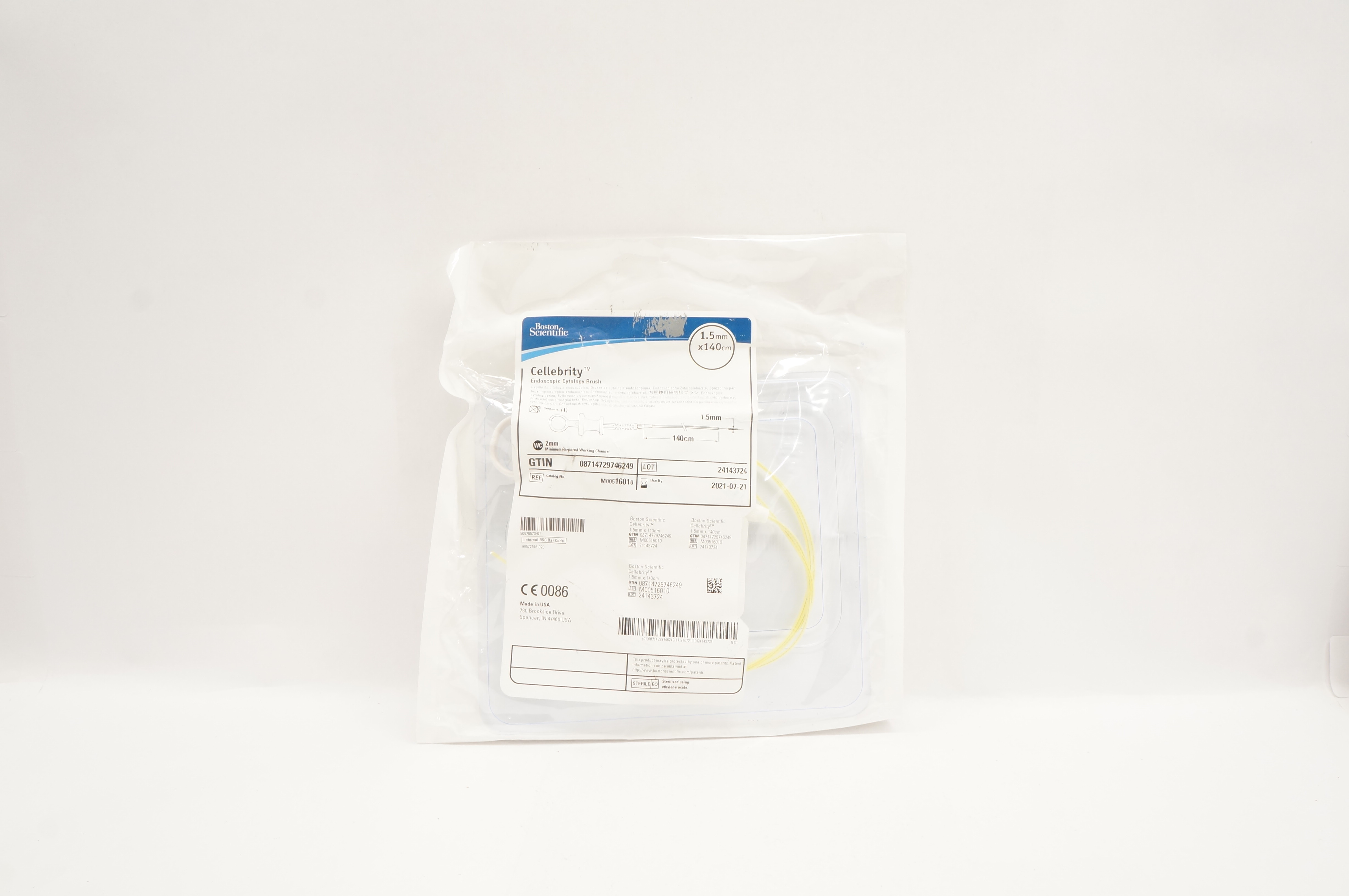 Boston Scientific M00516010 Cellebrity Endoscopic Cytology Brush,1.5mmx140cm (x)