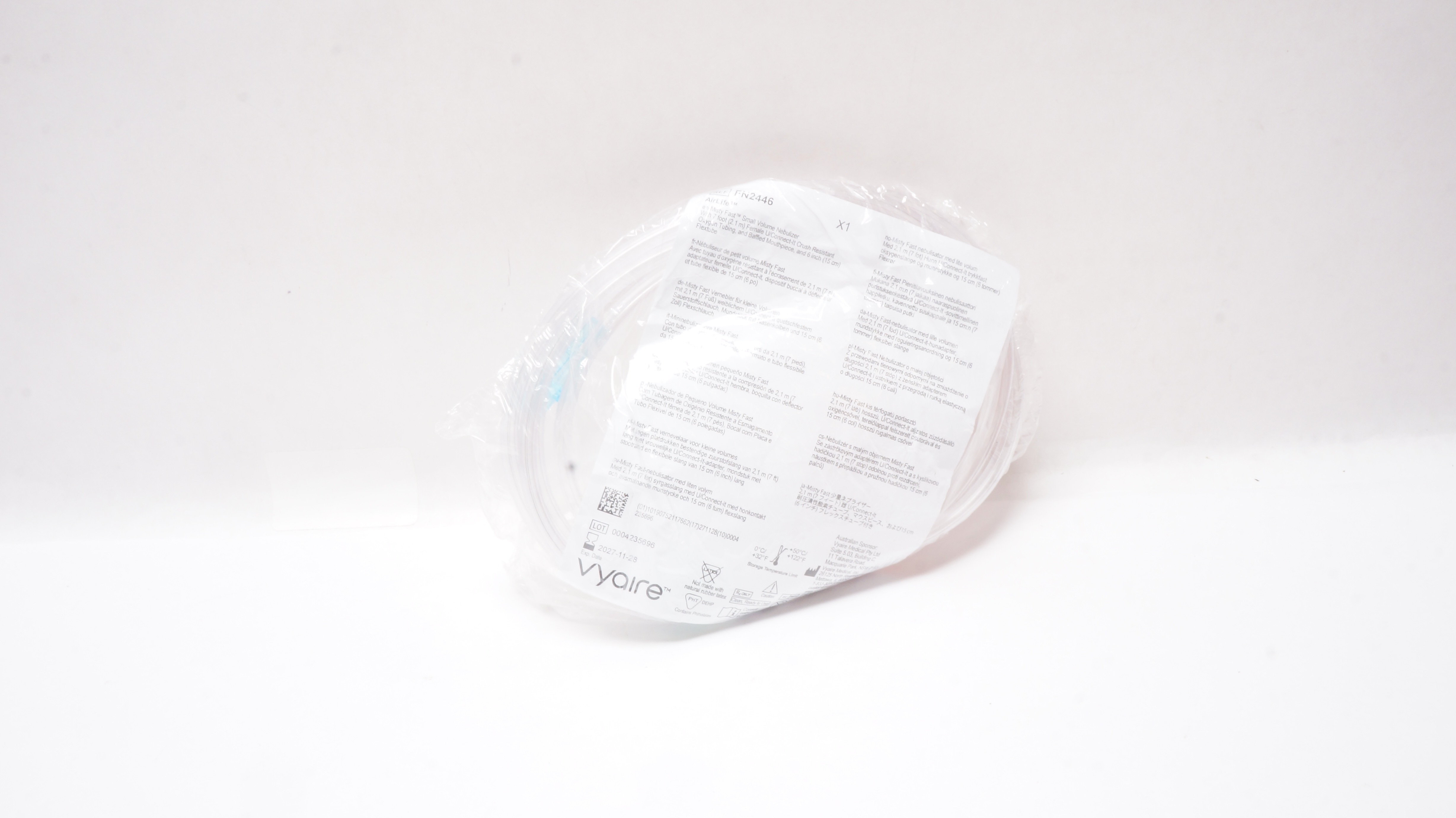 Vyaire FN2446 Airlife Misty Fast Small Volume Nebulizer 7Ft x 6 inch
