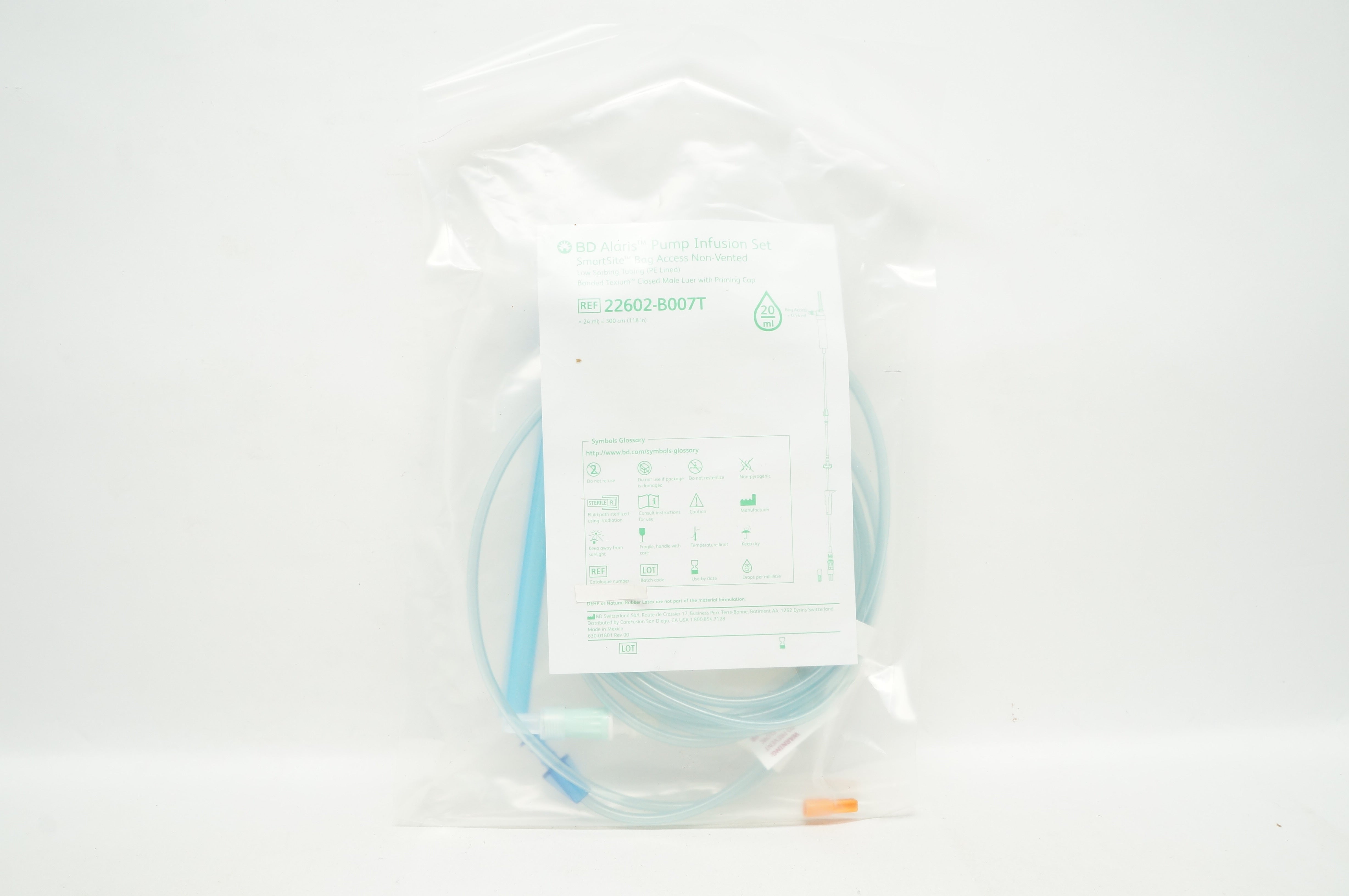 BD 22602-B007T Alaris Pump Infusion Set Non-Vented 20mL