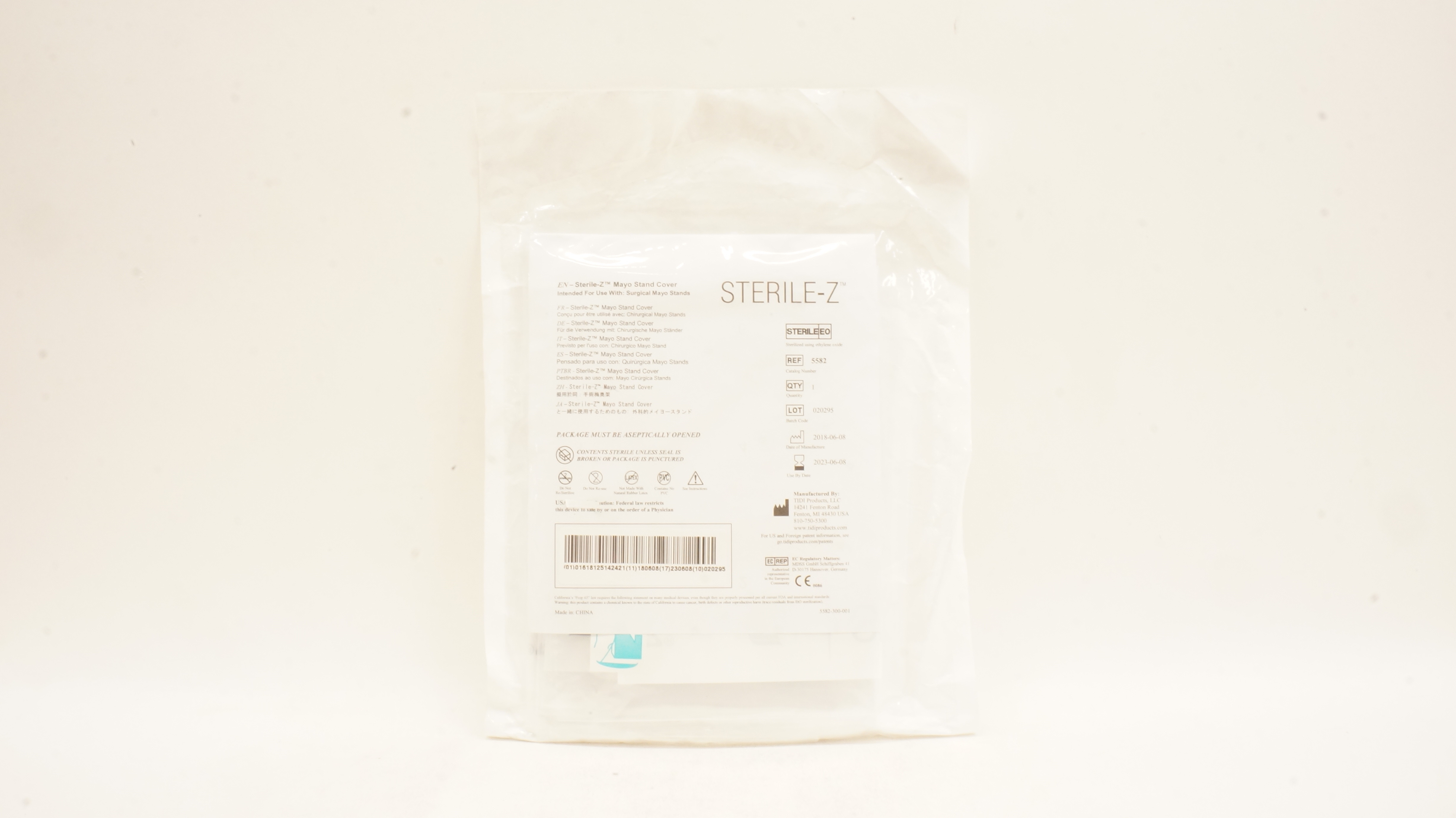 TIDI Products 5582 Sterile-Z Mayo Stand Cover