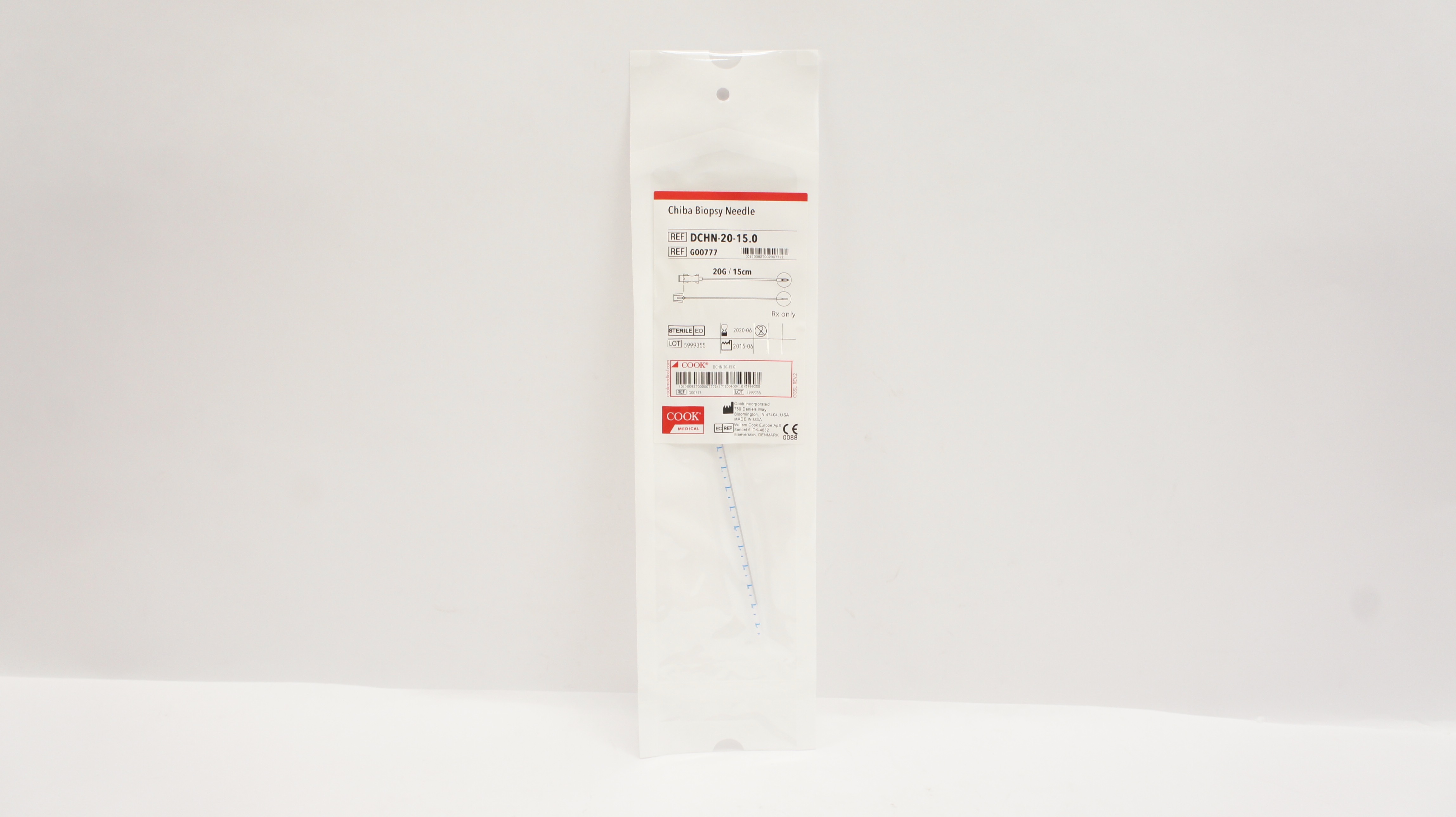 Cook Medical G00777 Chiba Biopsy Ndle. 20G x 15 cm (x)
