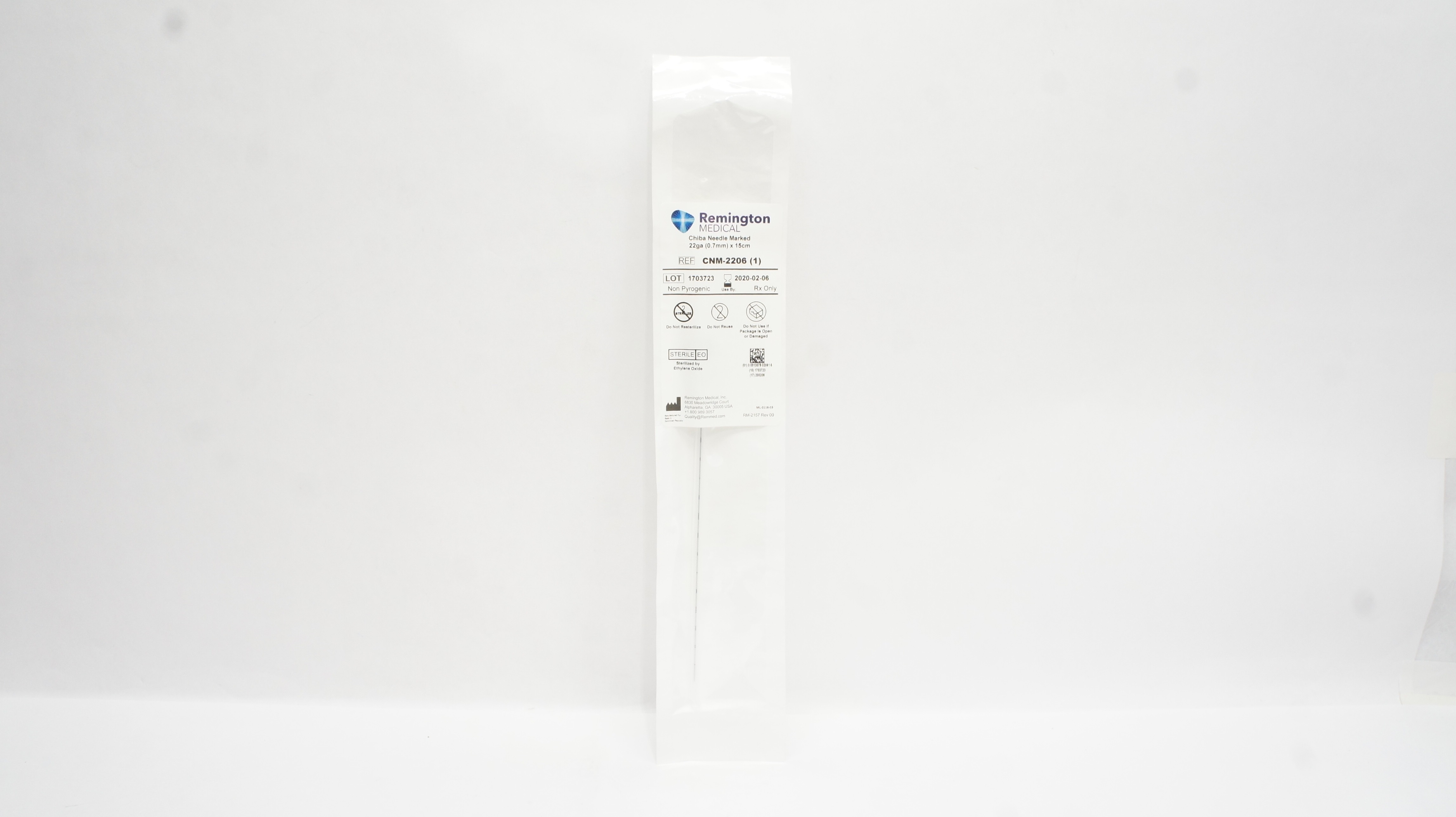 Remington Medical CNM-2206 Chiba Needle Marked 22Ga x 15cm (x)
