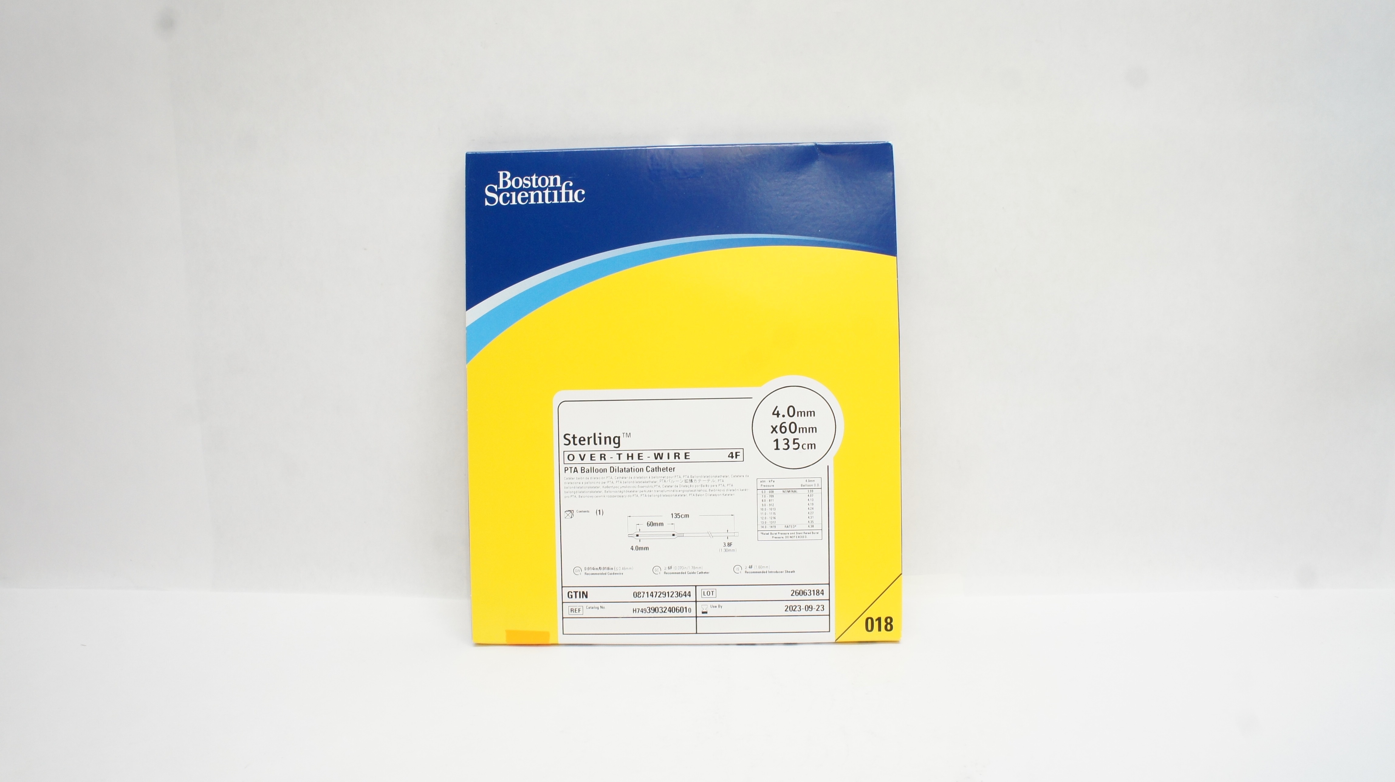 Boston Scientific H74939032406010 Sterling Dilatation Cath. 4.0x 60mm x 135cm(x)