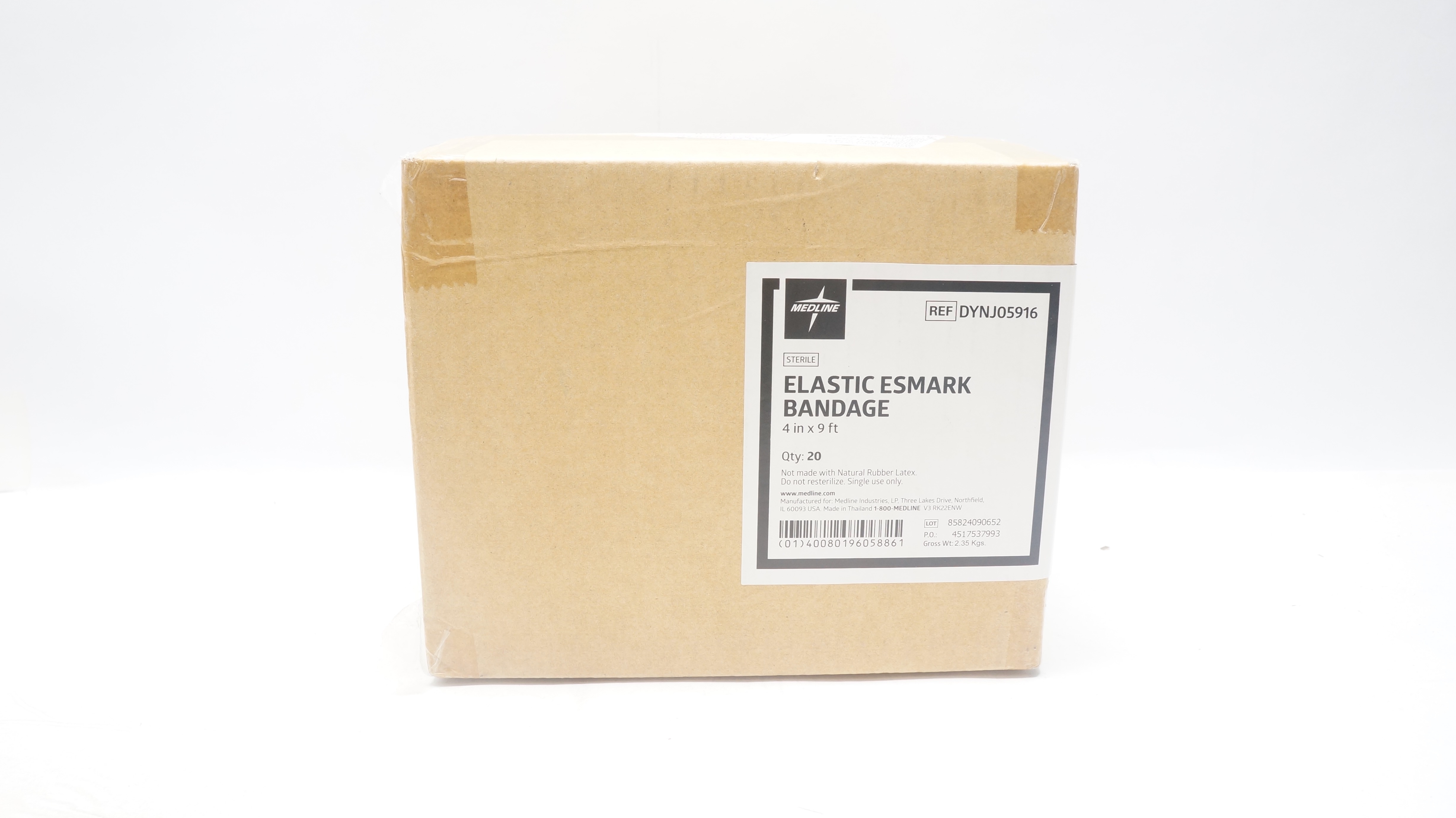 Medline DYNJ05916 Elastic Esmark Bandage 4in x 9Ft - Box of 20