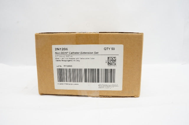 Baxter 2N1206 Non-DEHP Catheter Extension Set 5.7inch 0.67mL - Case of 50