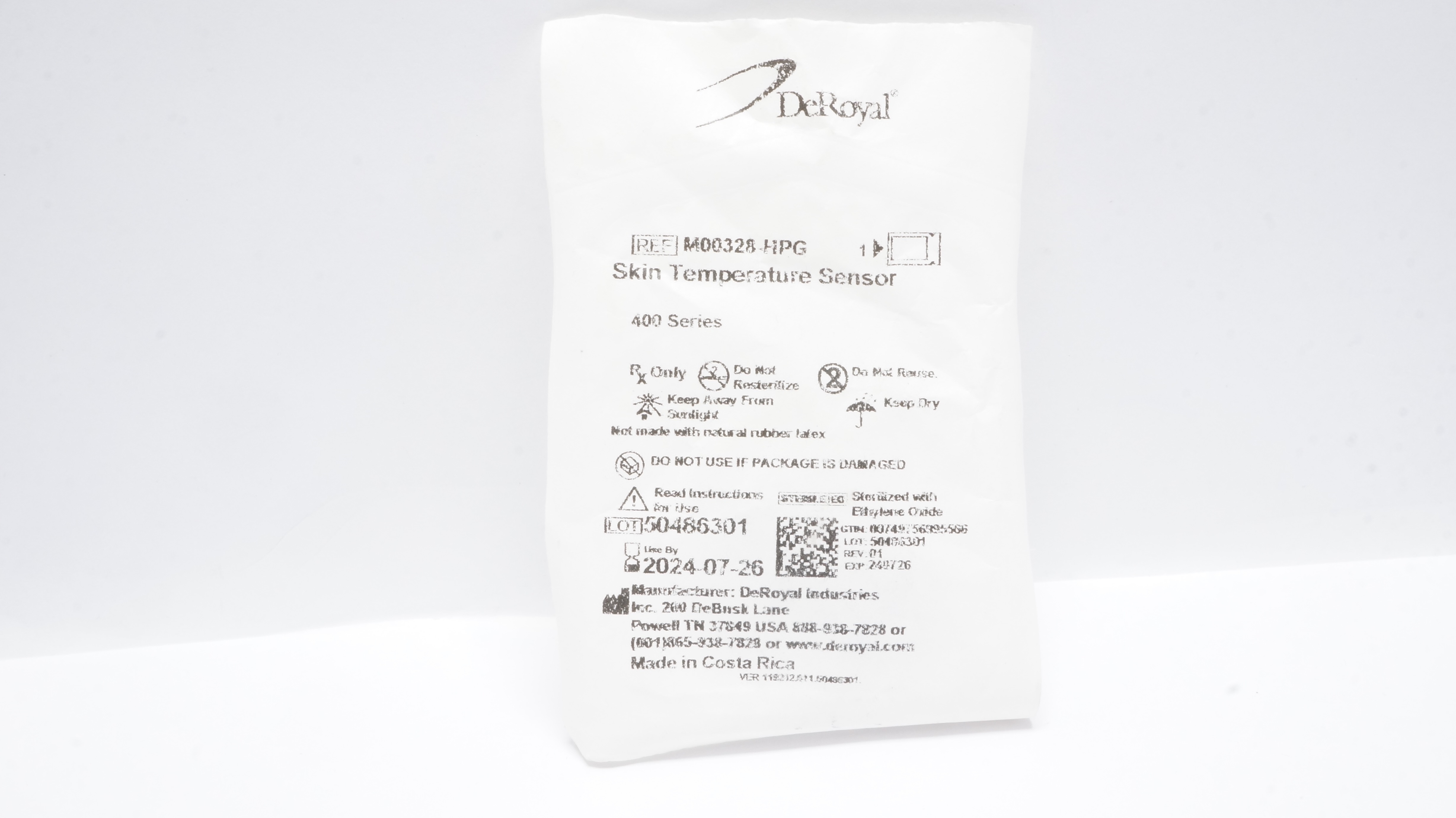 DeRoyal M00328-HPG Skin Temperature Sensor 400 Series (x)
