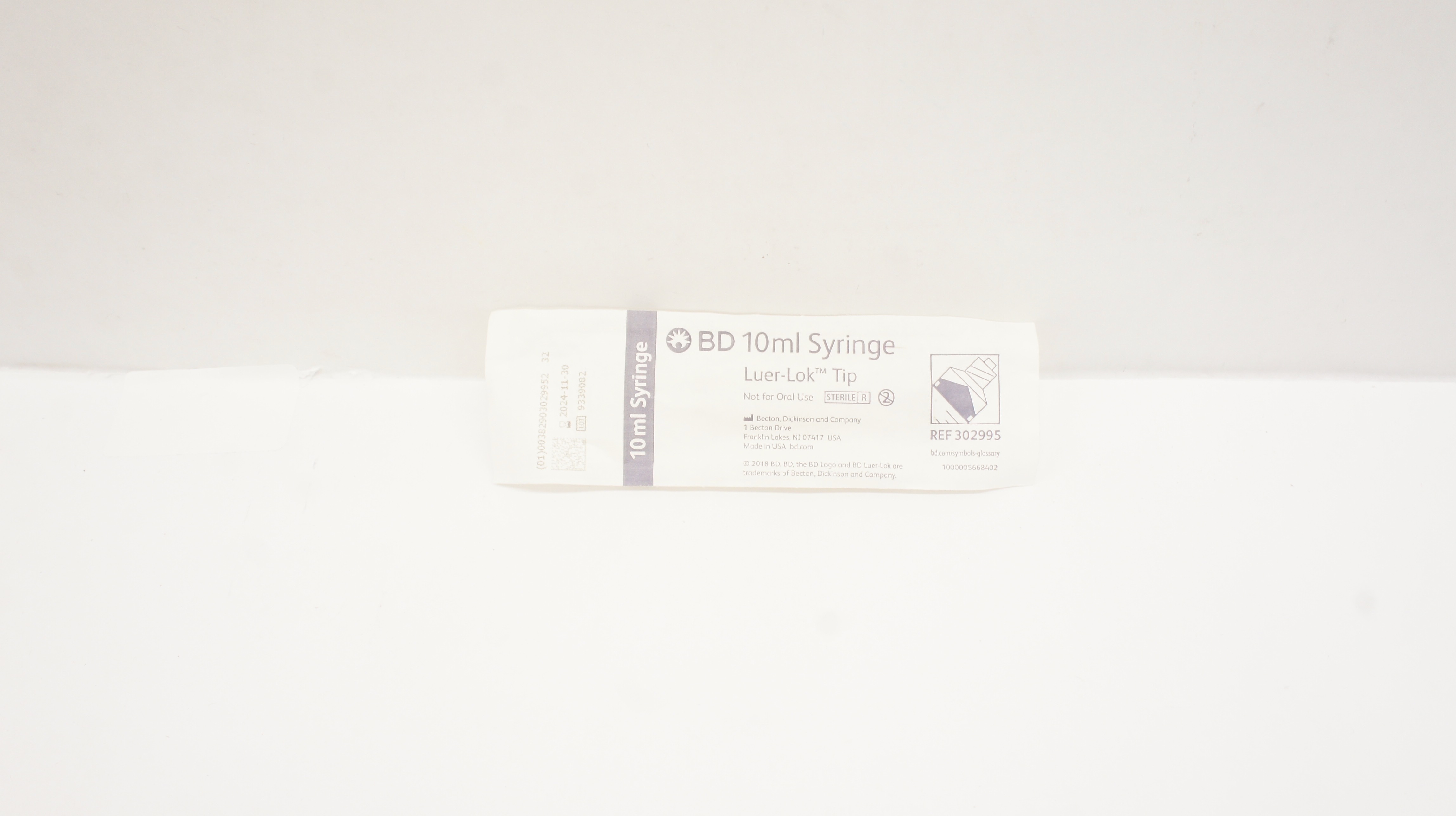 BD 302995 Luer-Lok Tip Syringe 10ml