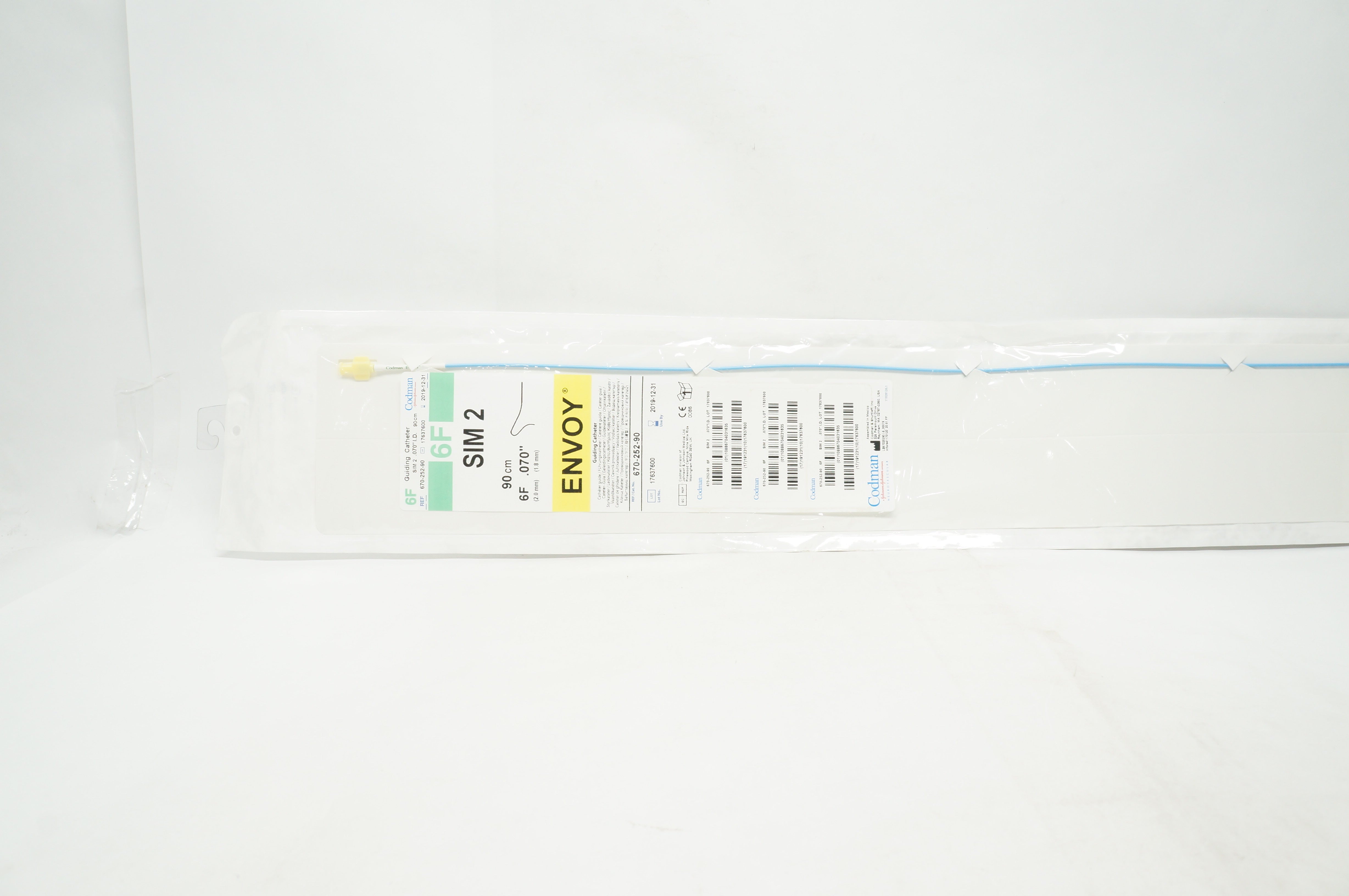 Codman 670-252-90 Envoy XB Guiding Cath. SIM2 6F x 90cm x 0.070inch (x)