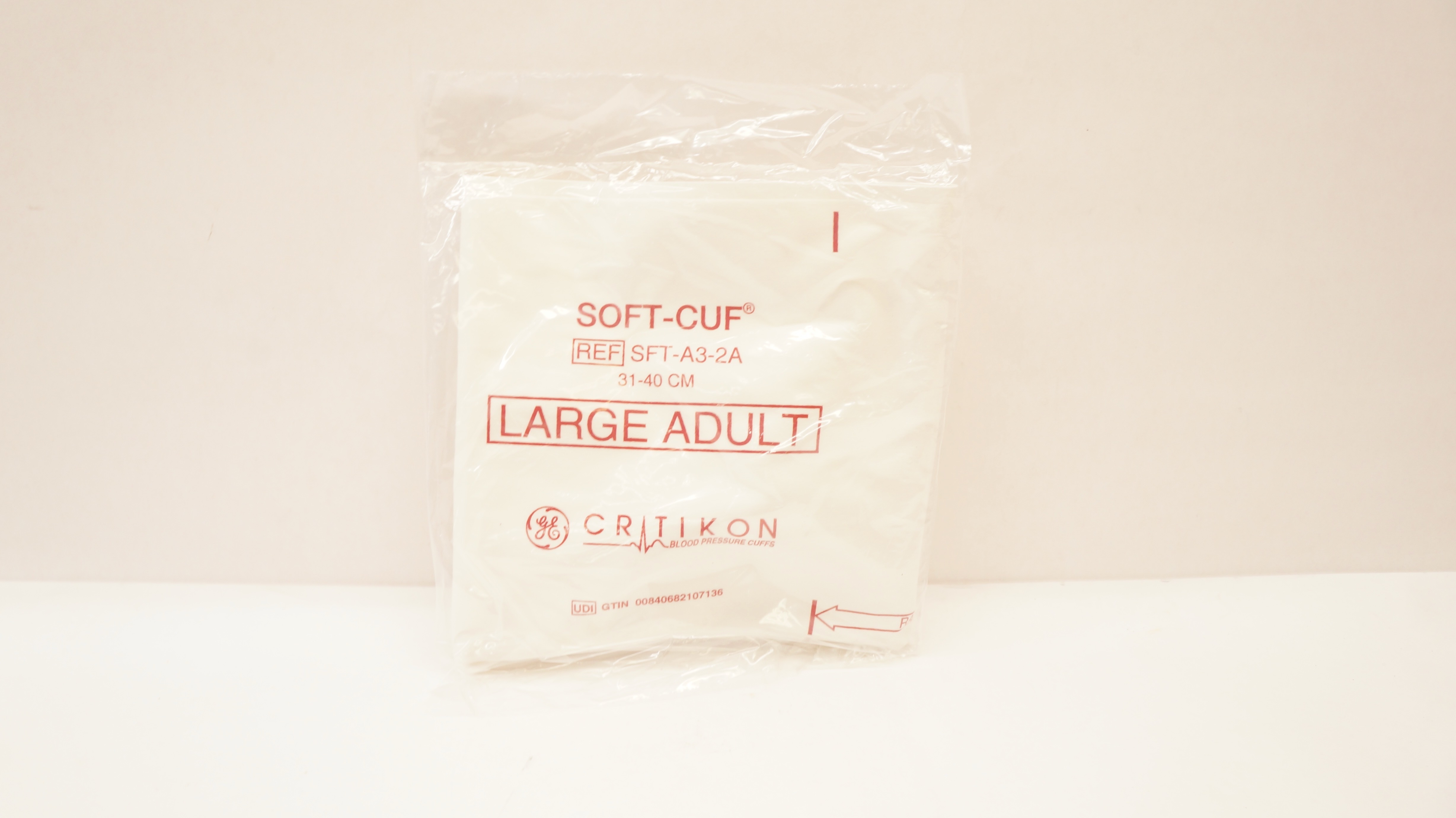 GE SFT-A3-2A Soft-Cuf Critikon Blood Pressure Cuffs 31-40cm, Large Adult