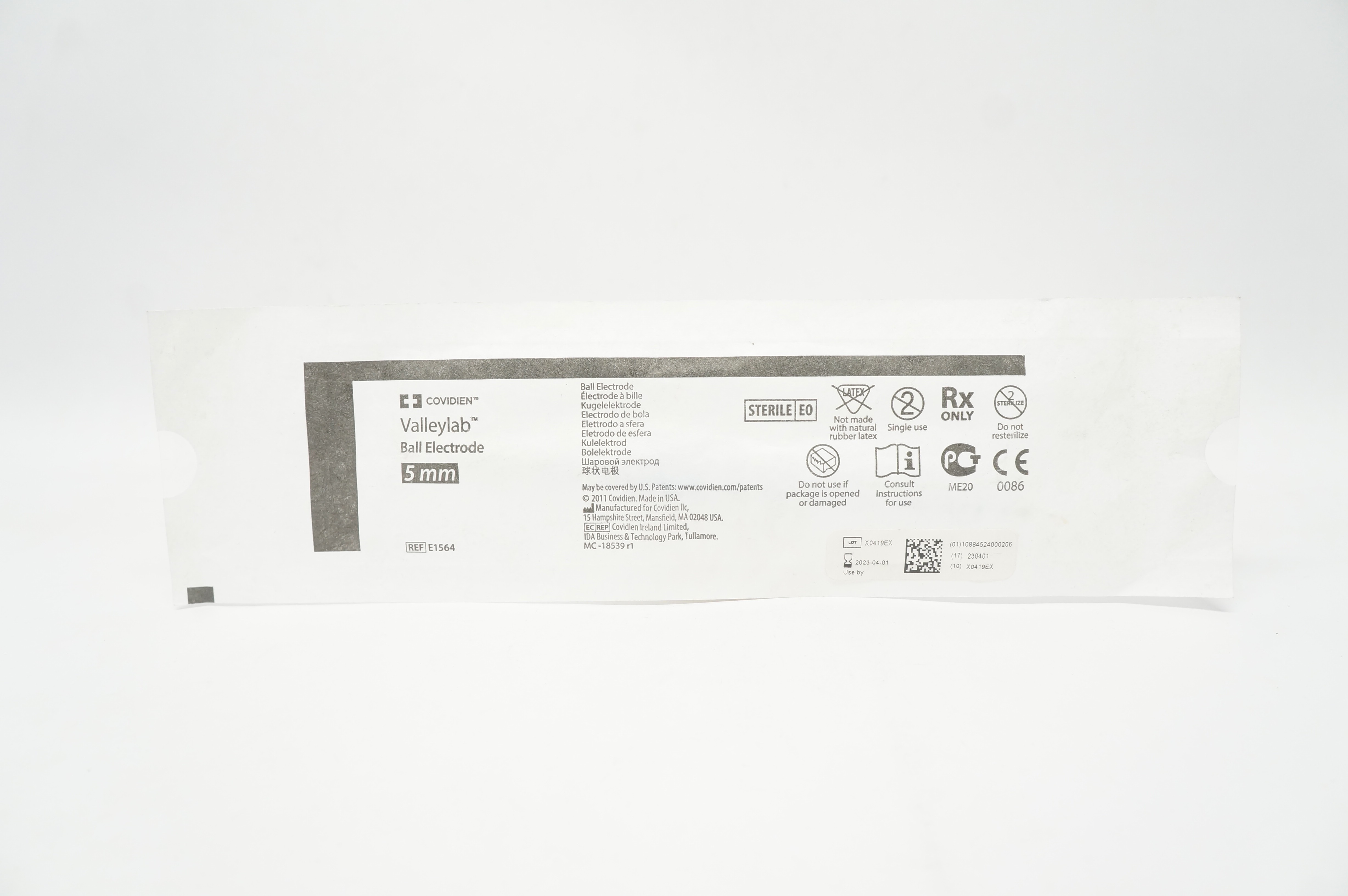 Covidien E1564 Valleylab Ball Electrode 5mm