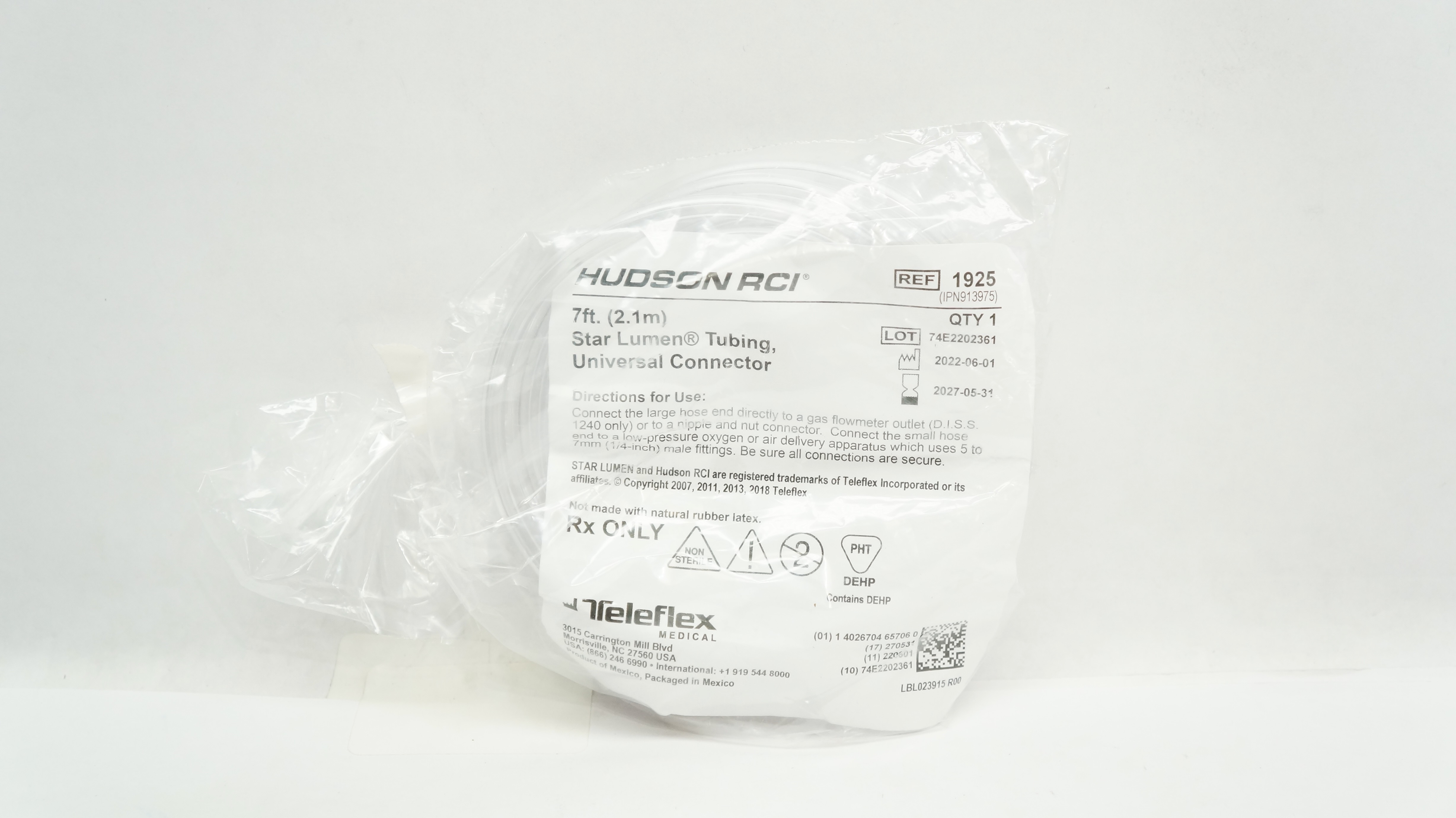 Teleflex 1925 Hudson RCI 7Ft. Stra Luen Tubing Universal Connector