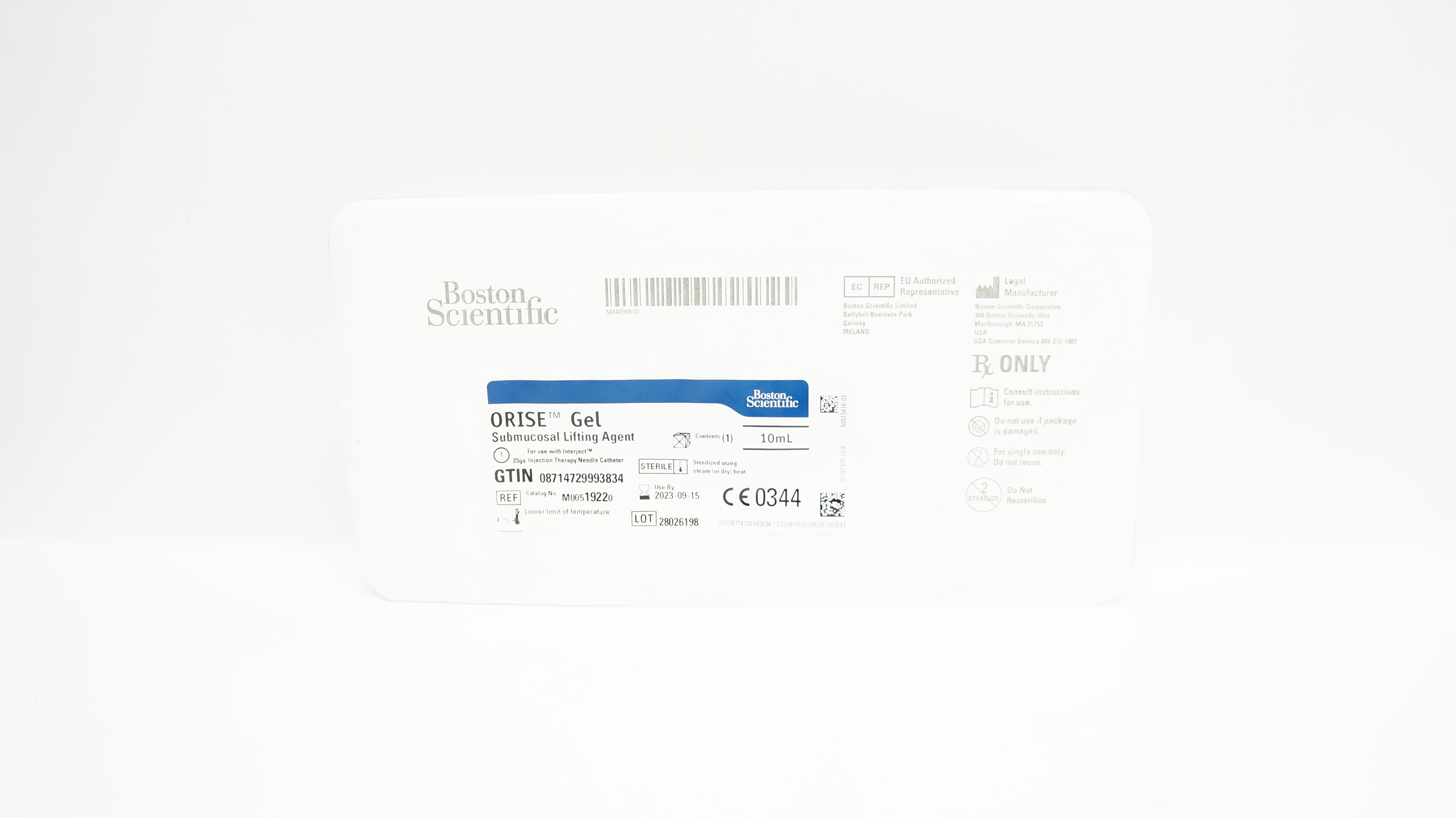 Boston Scientific M00519220 Orise Gel Submucosal Lifting Agent 10mL (x)