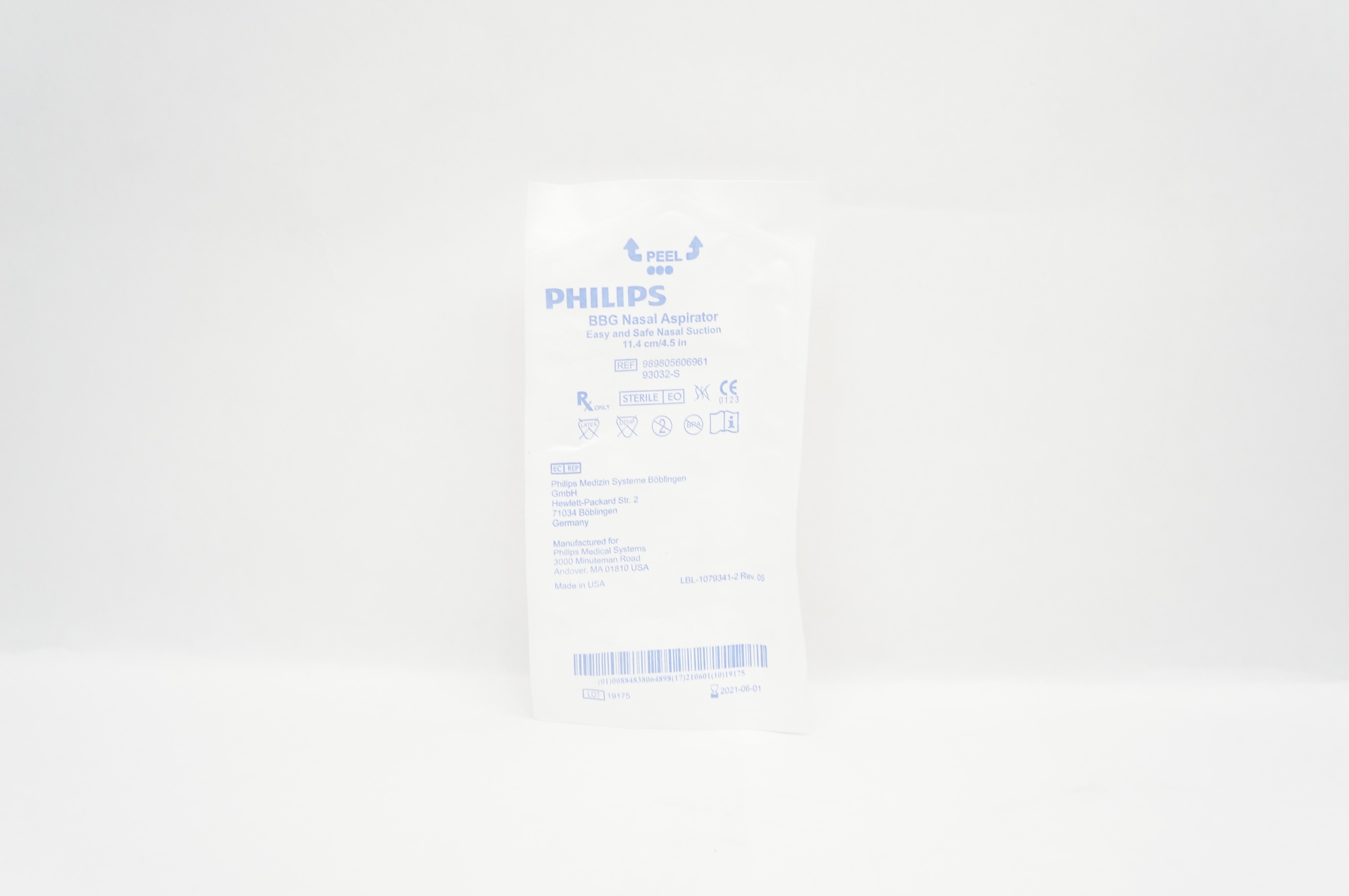 Philips 989805606961/93032-S BBG Nasal Aspirator 4.5inch (x)