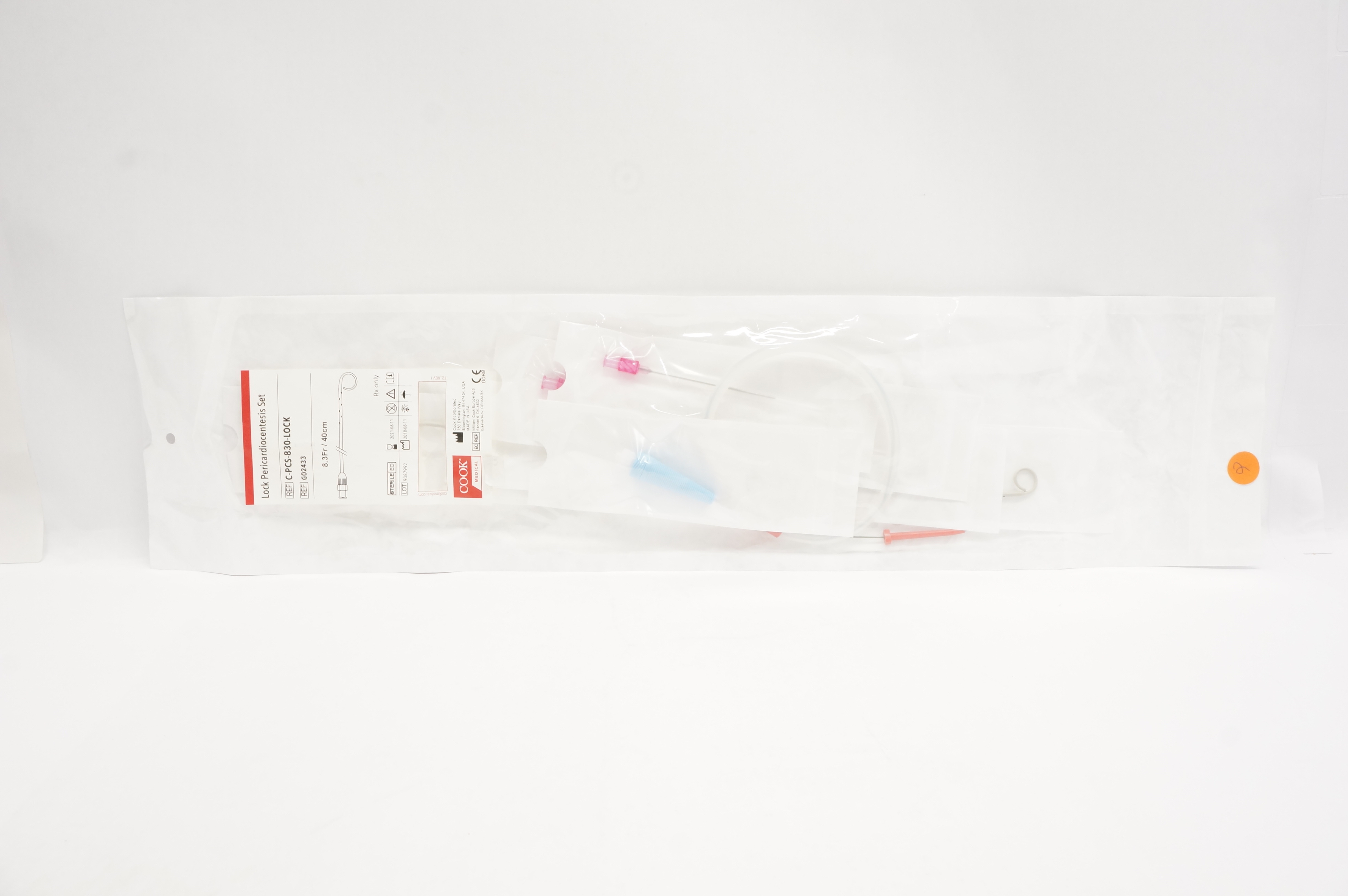 Cook Medical G02433 Lock Pericardiocentesis Set 8.3Fr x 40cm (x)