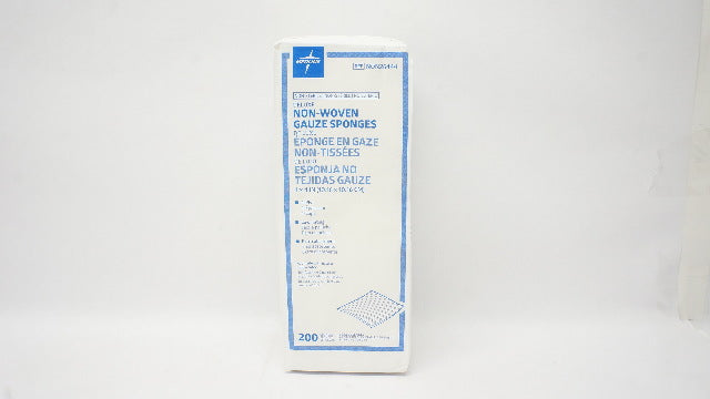 Medline NON26444 Deluxe Non-Woven Gauze Sponges 4-Ply 4 x 4inch - Pack of 200