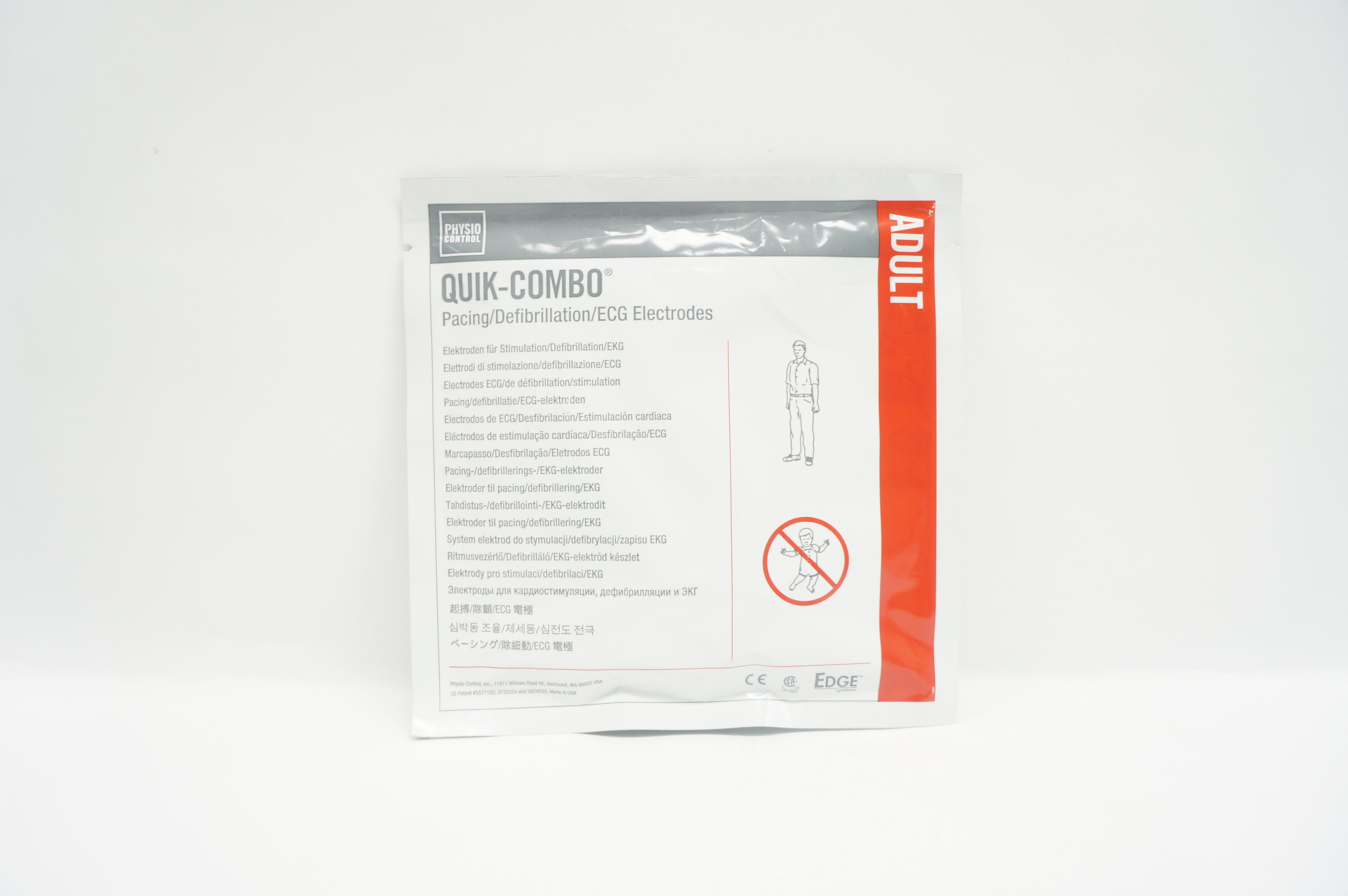 Physio Control 11996-000091 Quik-Combo Pacing/Defibrillation/ECG Electrodes (x)