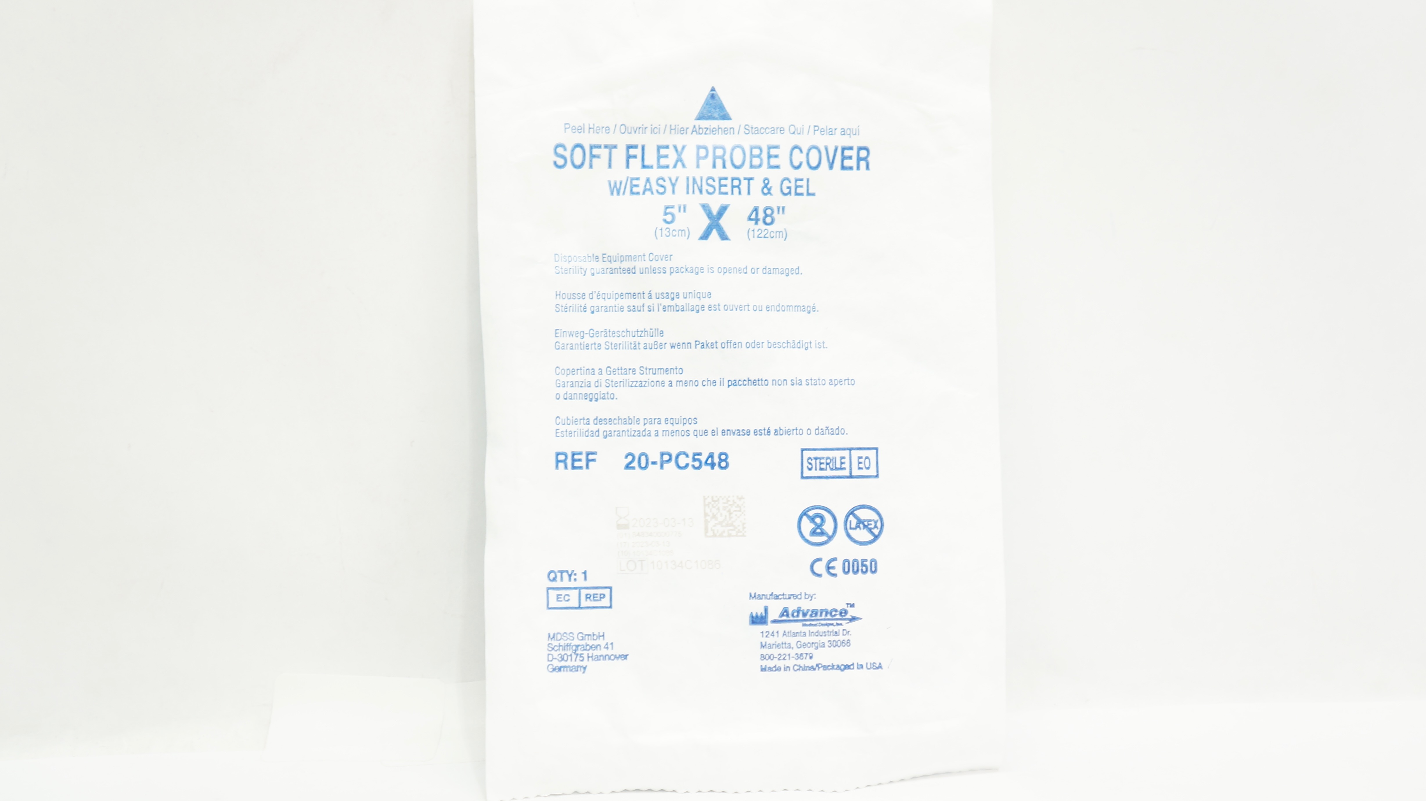 Advance 20-PC548 Soft Flex Probe Cover 5inch x 48inch (x)