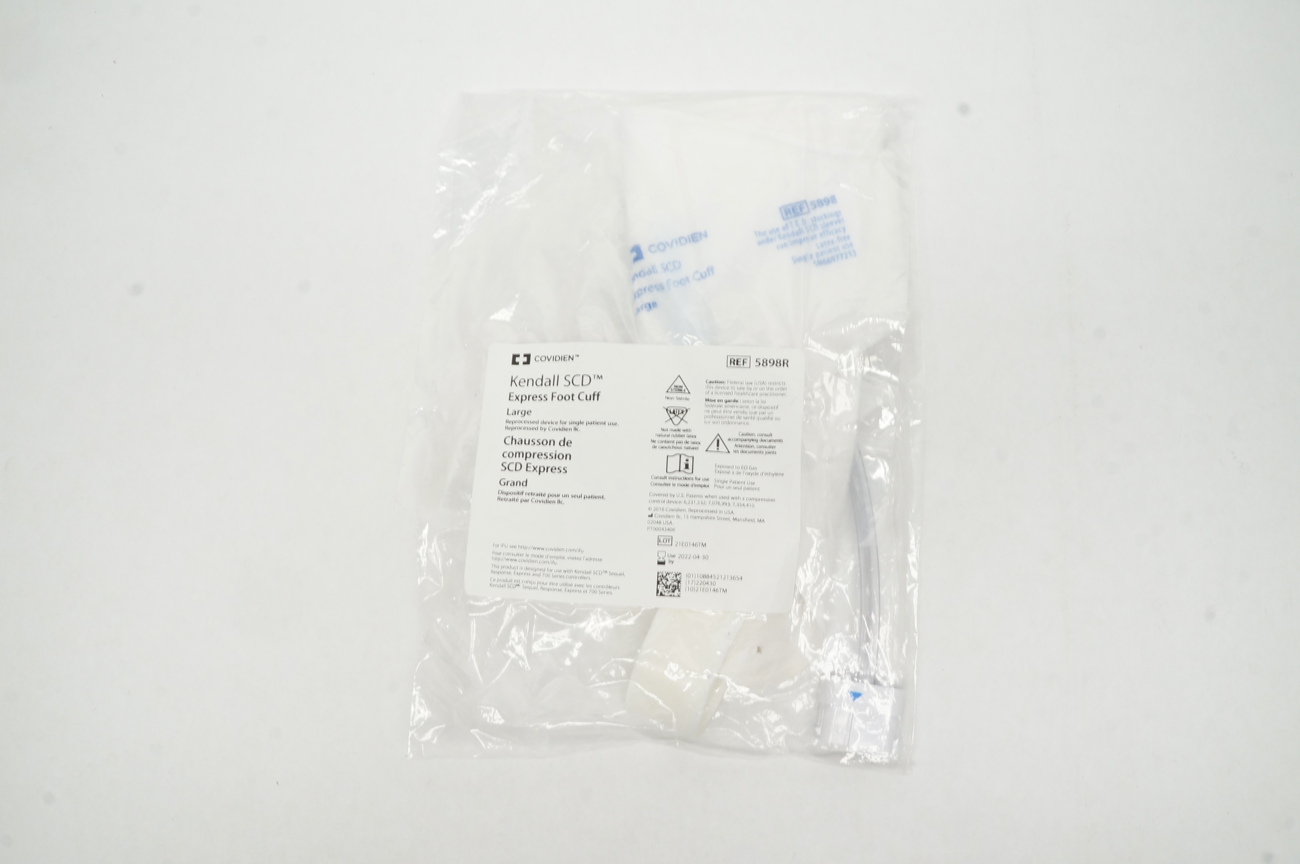 Covidien 5898R Kendall SCD Express Foot Cuff Large (x)