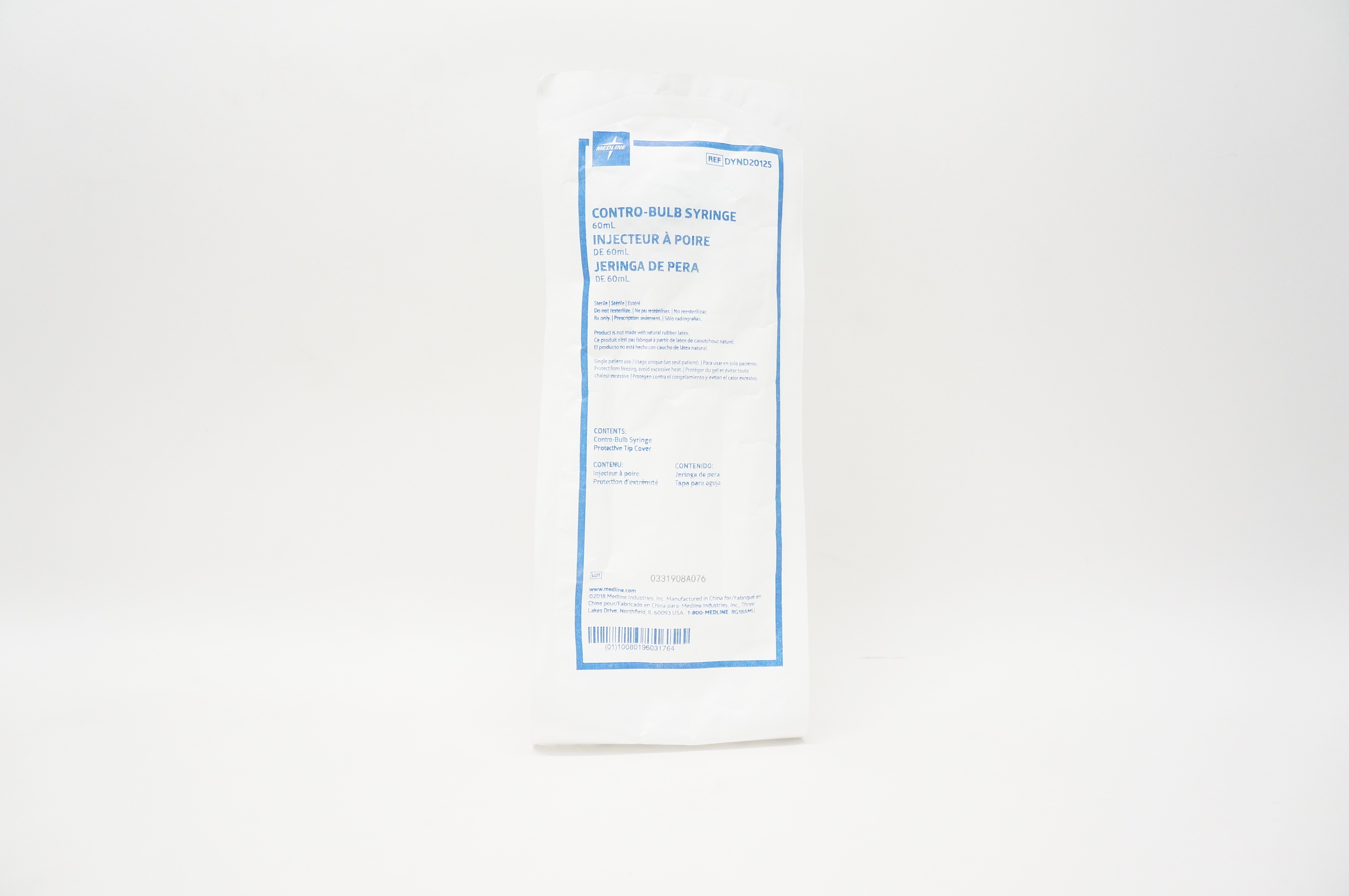 Medline DYND20125 Contro-Bulb Syringe 60mL
