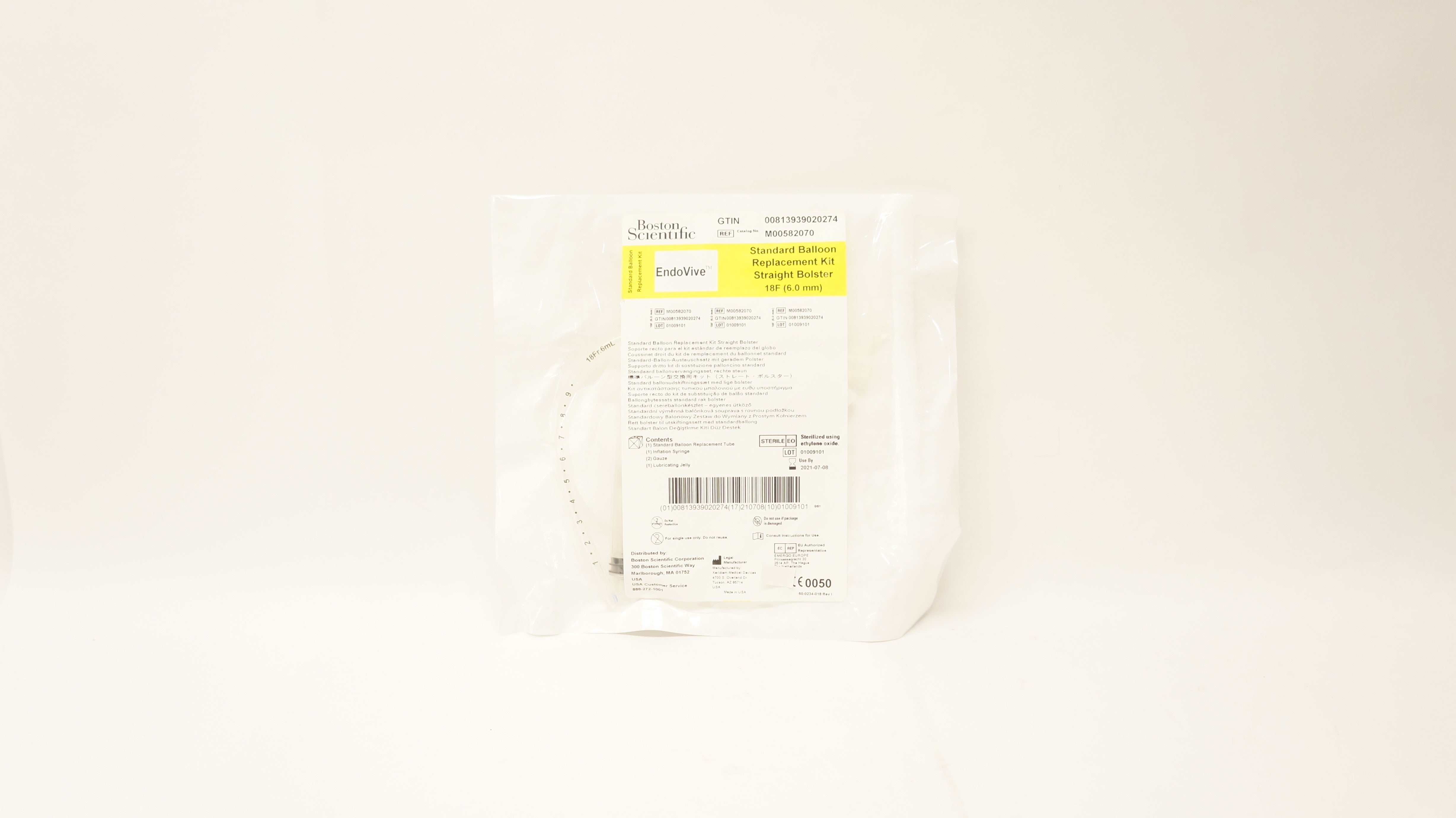 Boston Scientific 582070 EndoVive Standard Balloon Replacement Kit 18F (x)