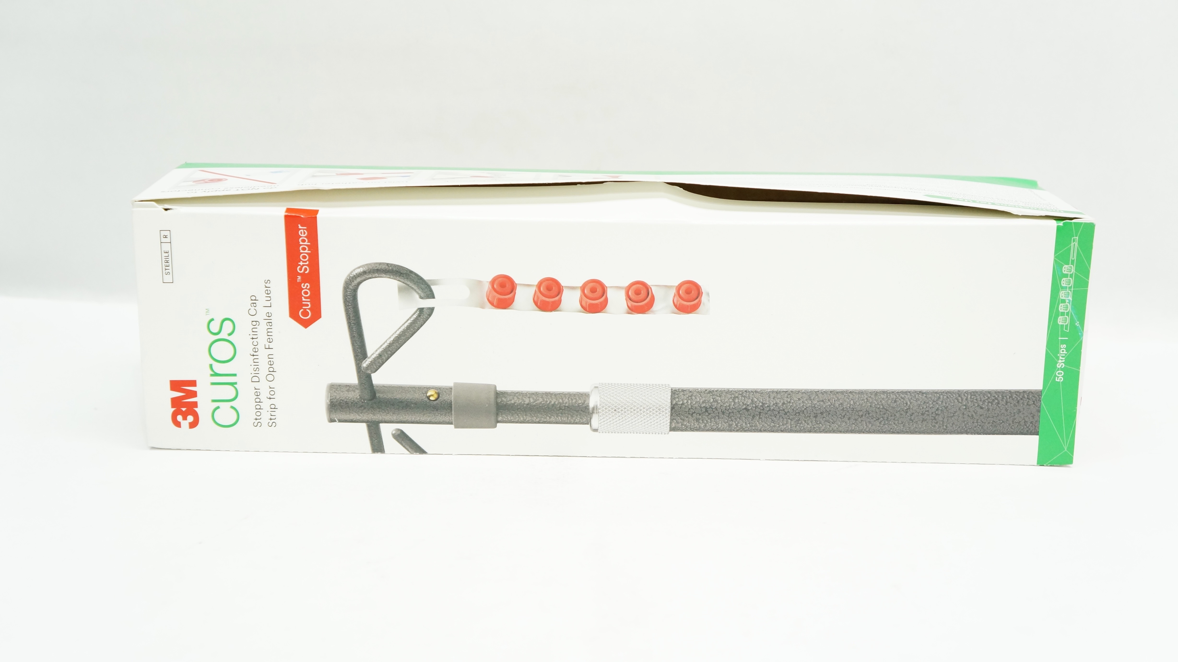 3M CSA5-250 Curos Stopper Disinfecting Cap Strip F/Open Female Luers - Box of 240