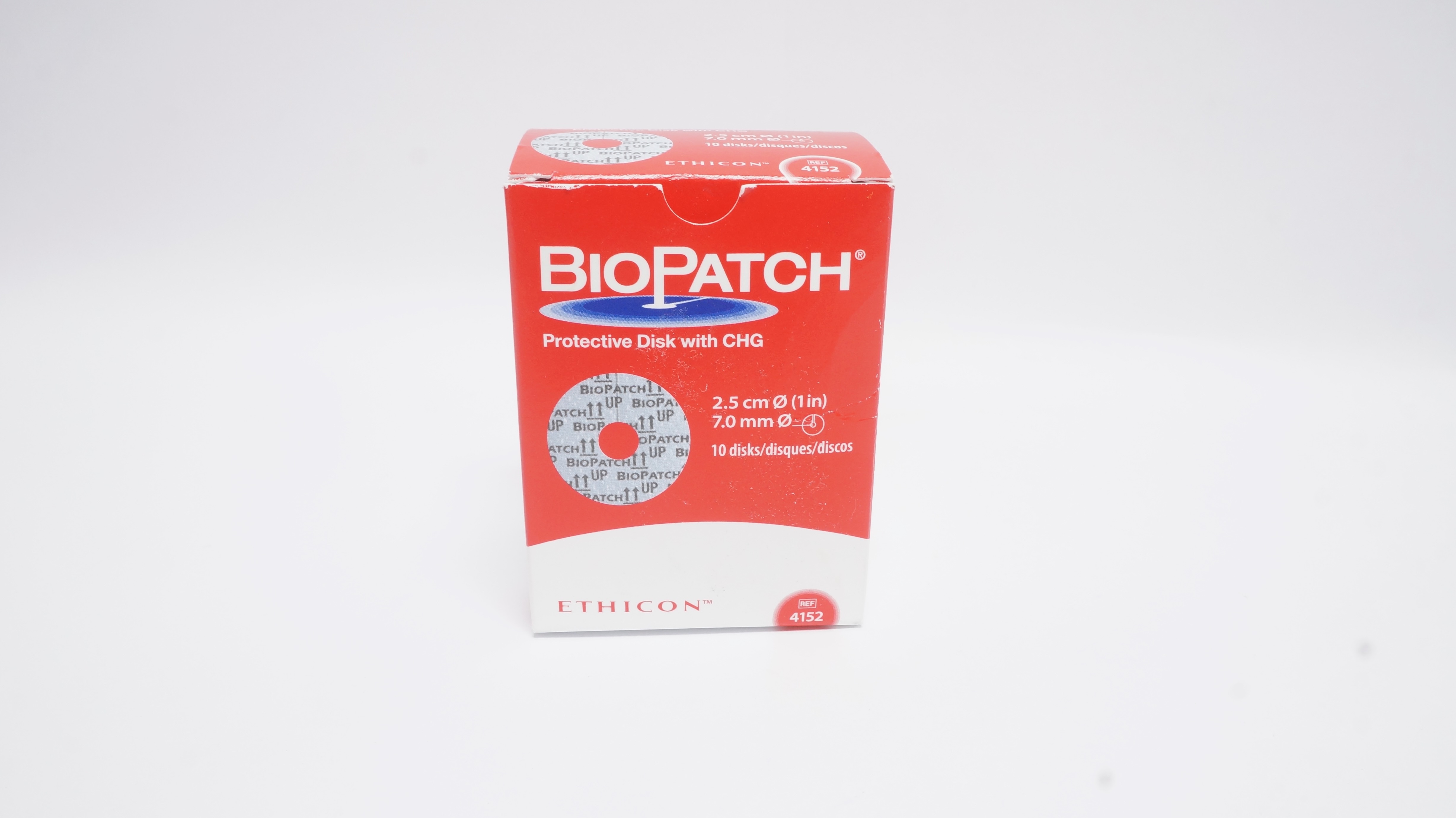 Ethicon 4152 BioPatch Protective Disk with G 1inch x 7.0mm (x) - Box of 8