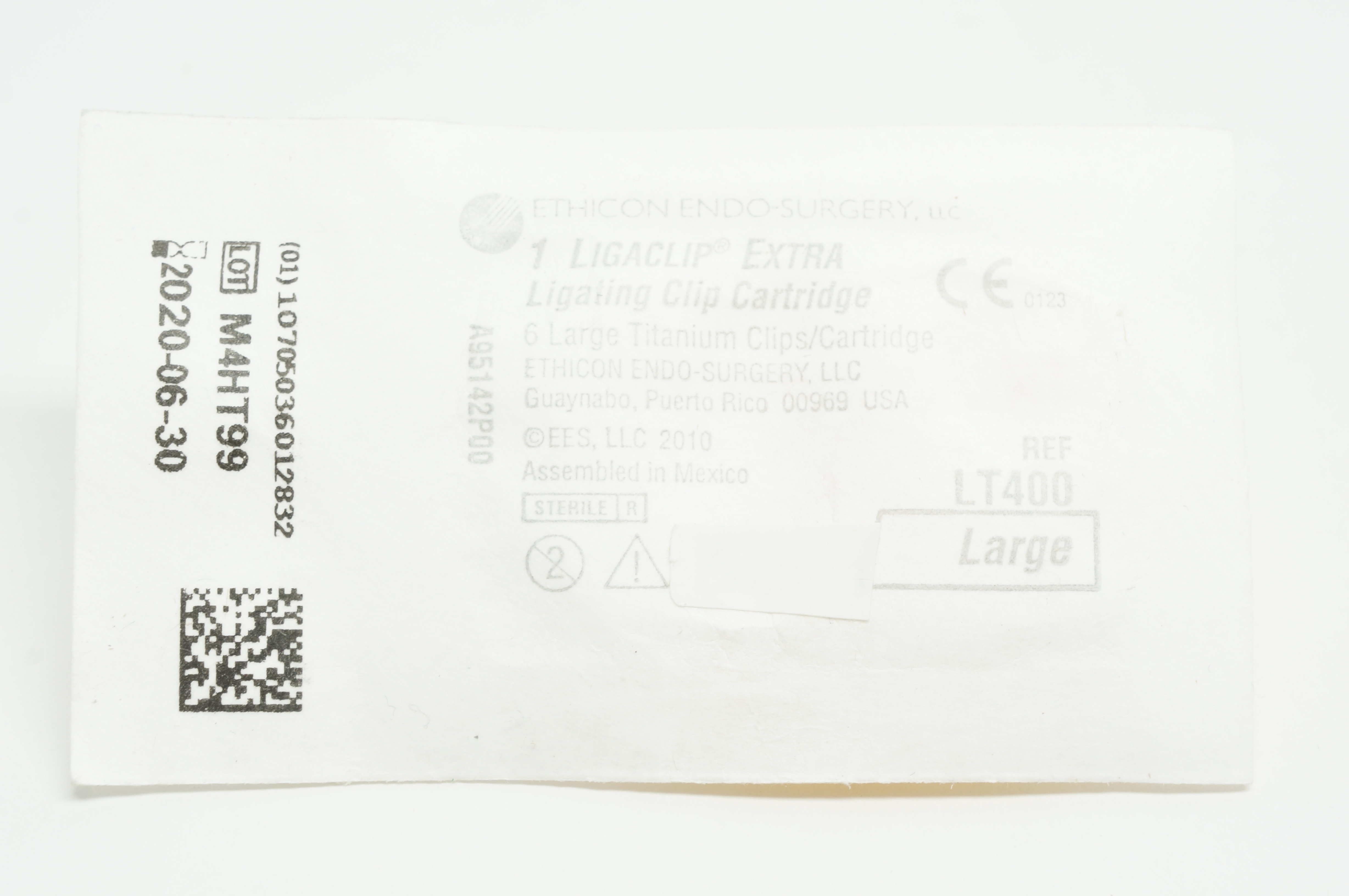 Ethicon LT400 1 Ligaclip Extra Ligating Clip Cartridge, Large (x)