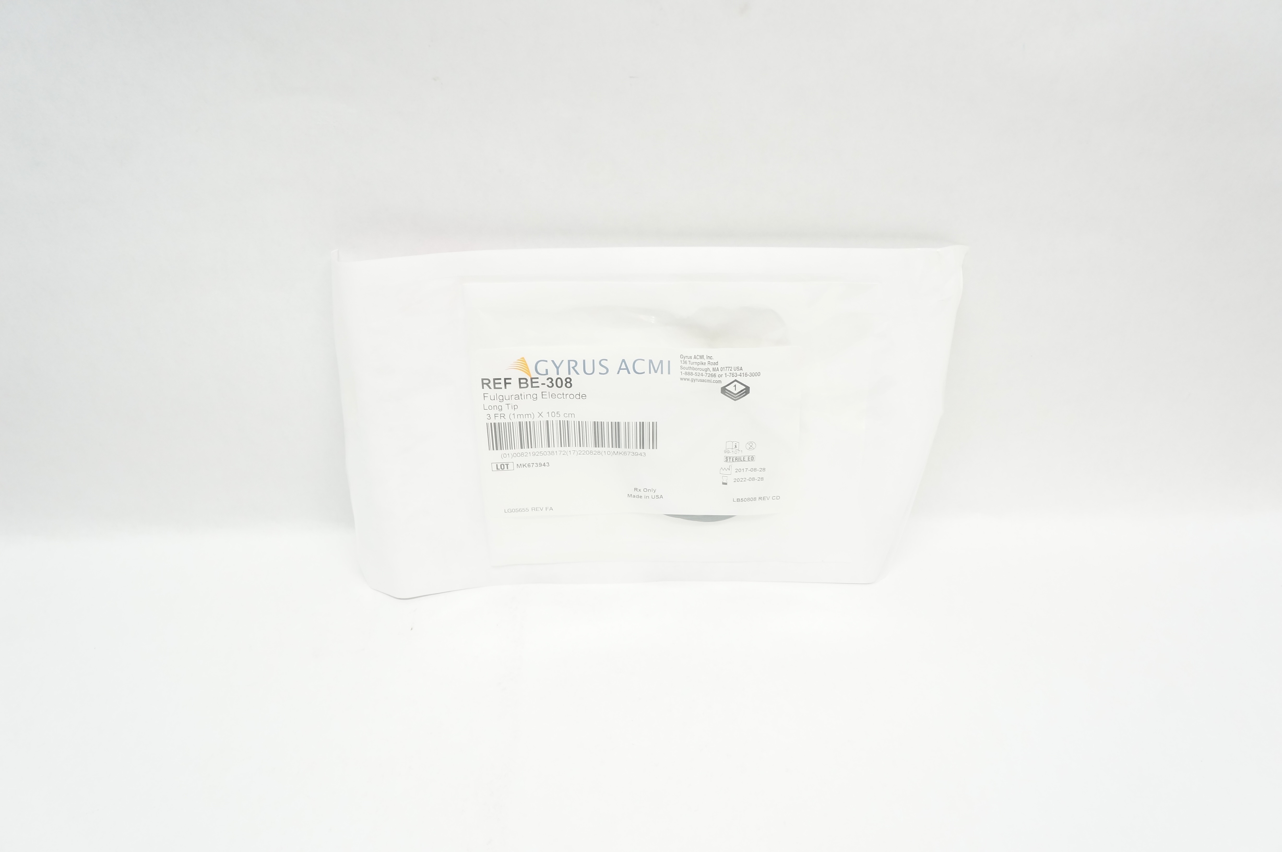 Gyrus ACMI BE-308 Fulgurating Electrode, Long Tip 3Fr x 105cm (x)