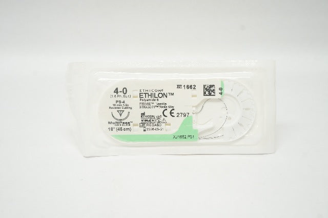 Ethicon 1662 4-0 ETHILON Polyamide 6 Stre PS-4 15mm 3/8c Reverse Cutting 18inch