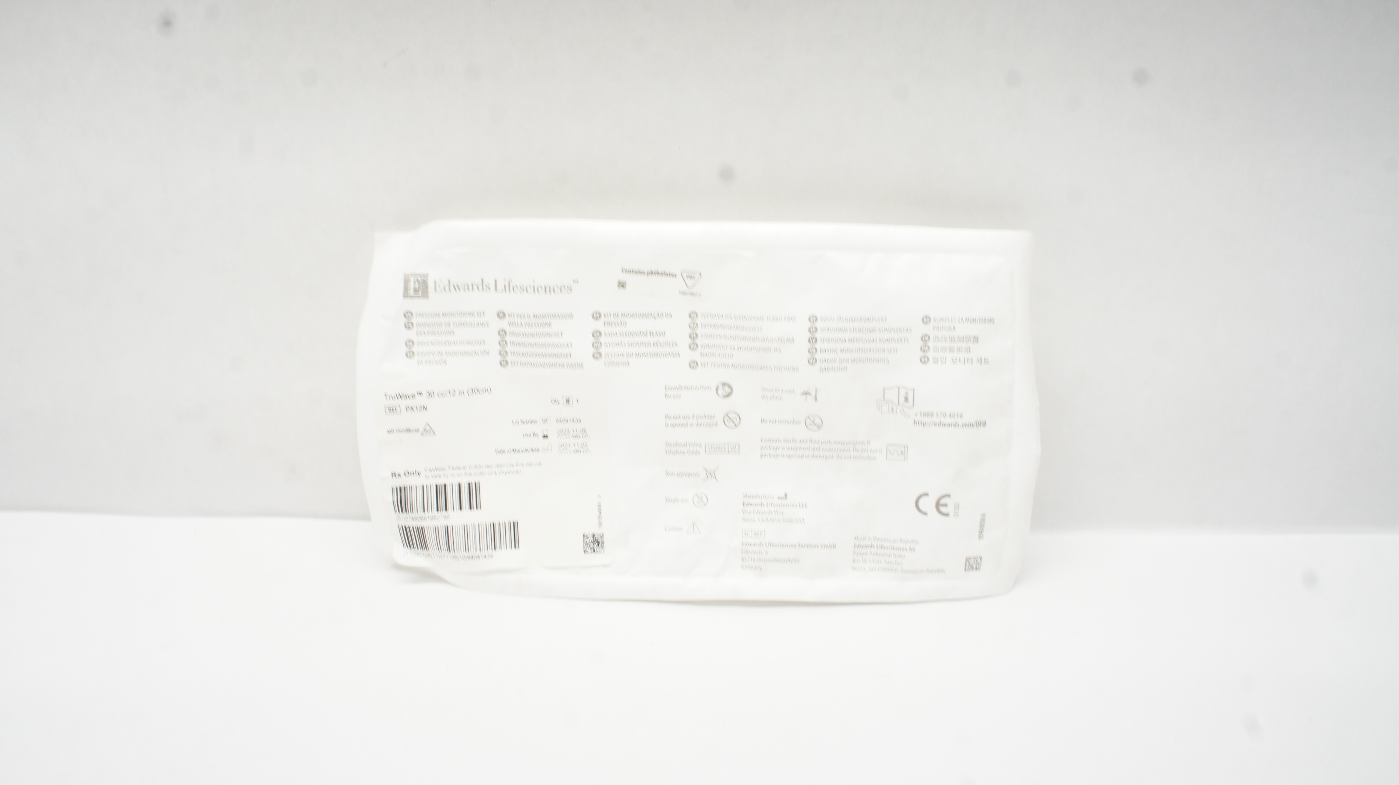 Edwards Lifesciences PX12N TruWave Pressure Monitoring Set 30cc/12inch (x)