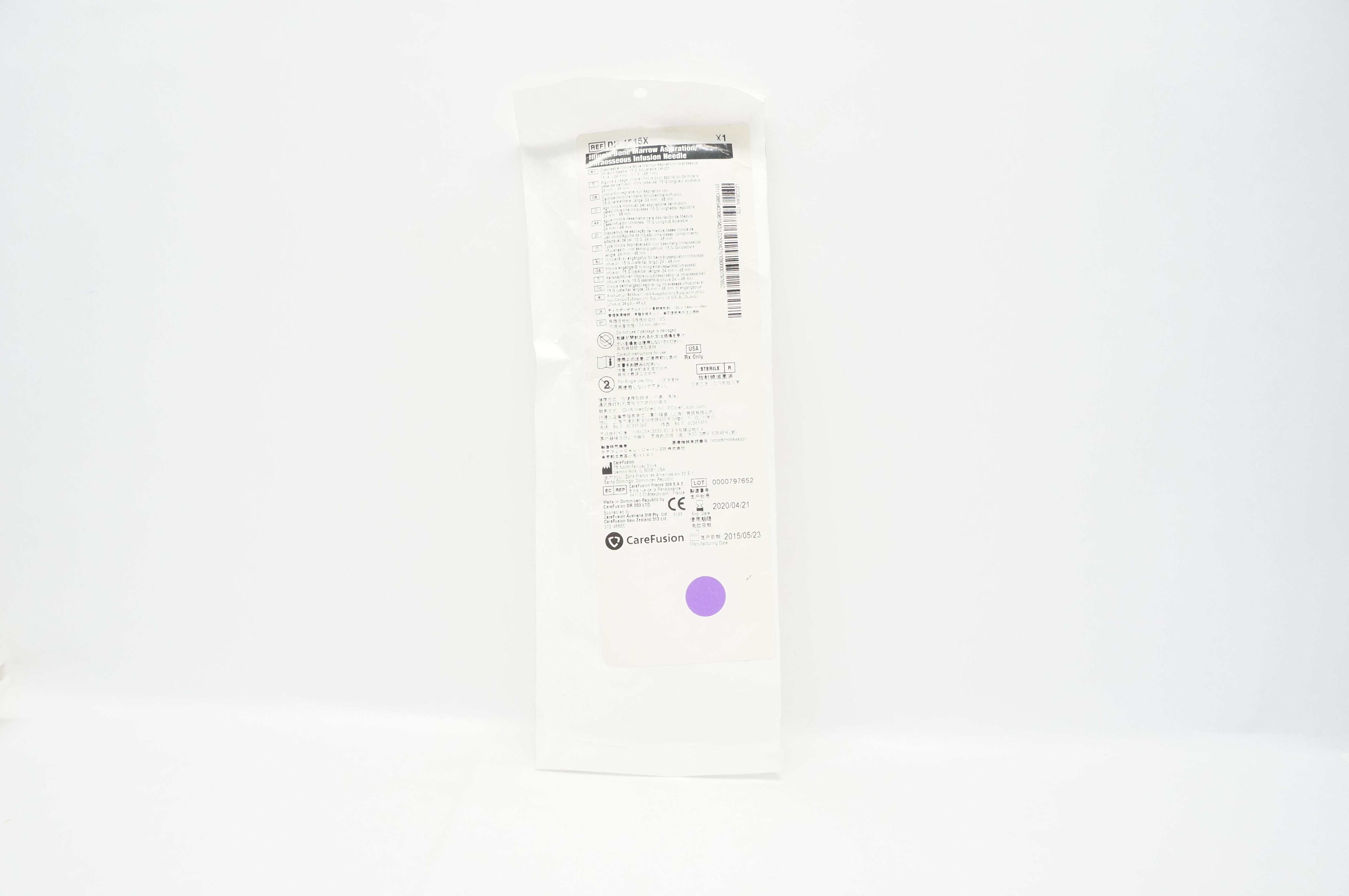 CareFusion DIN1515X Illinois Bone Marrow Aspiration Infusion Ndle 15G (x)