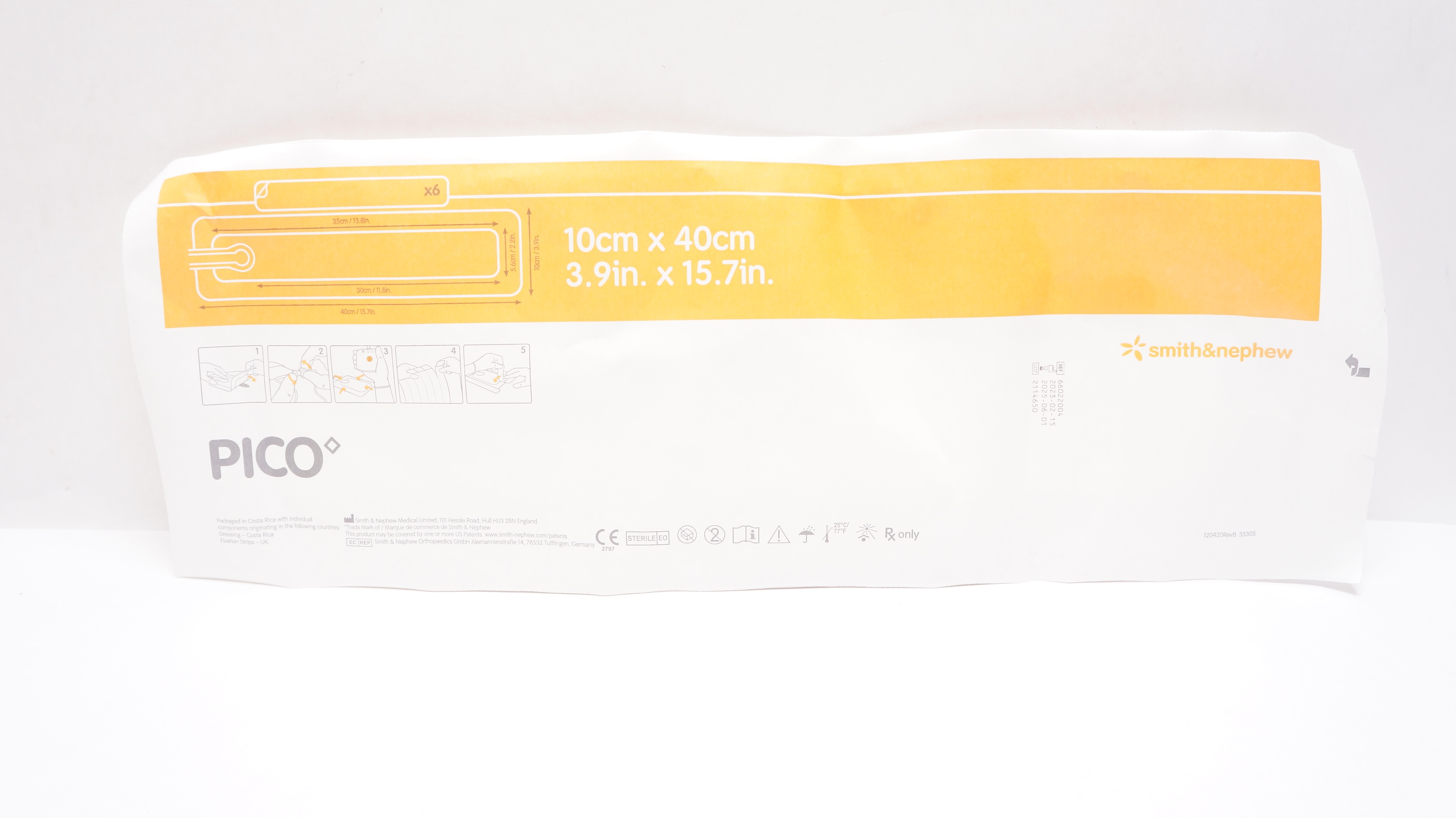 Smith&Nephew 66022004 PICO Wound Therapy System 3.9 x 15.7inch