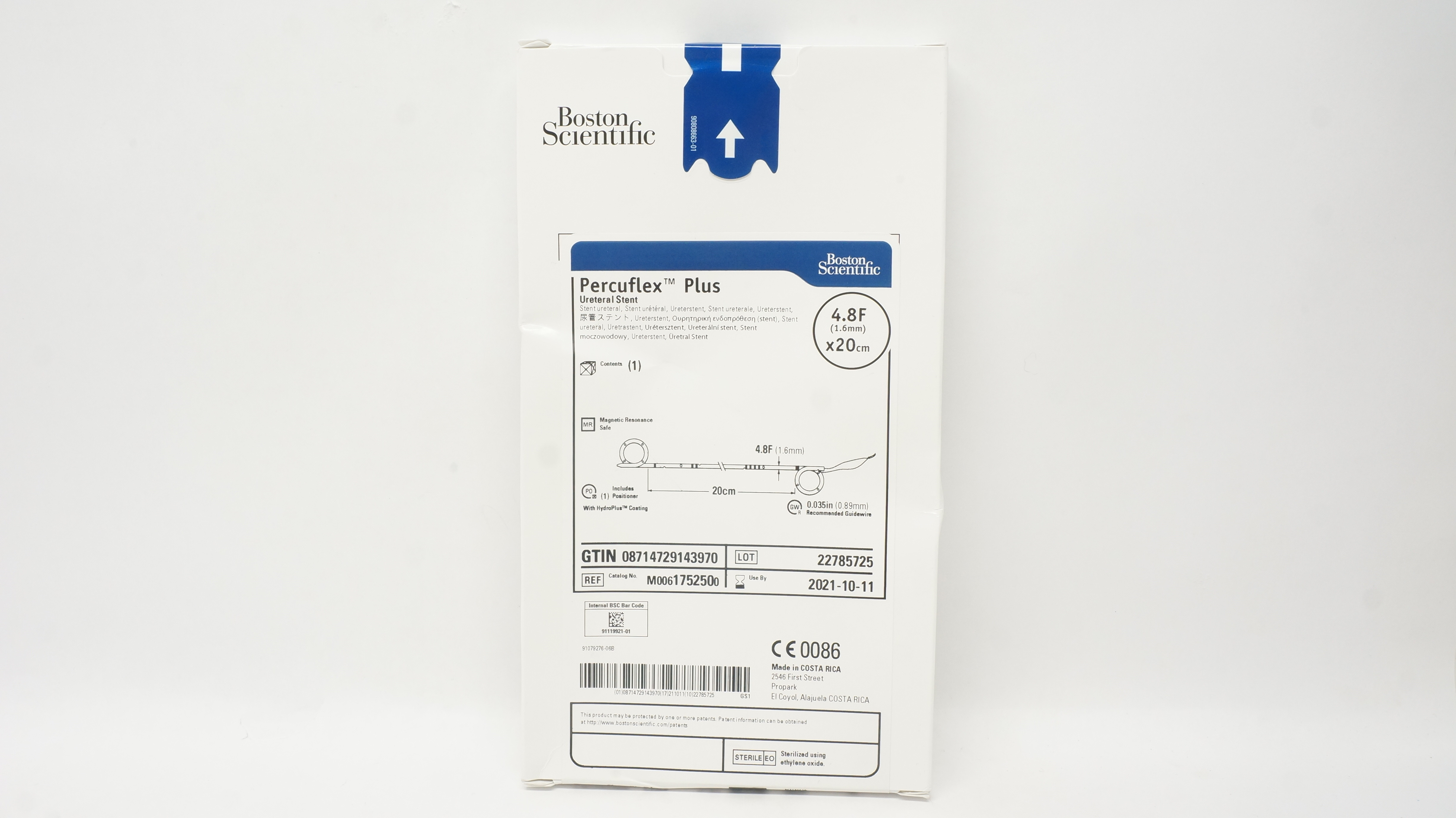 Boston Scientific 175250 Percuflex Plus Ureteral Stnt 4.8F x 20cm (x)