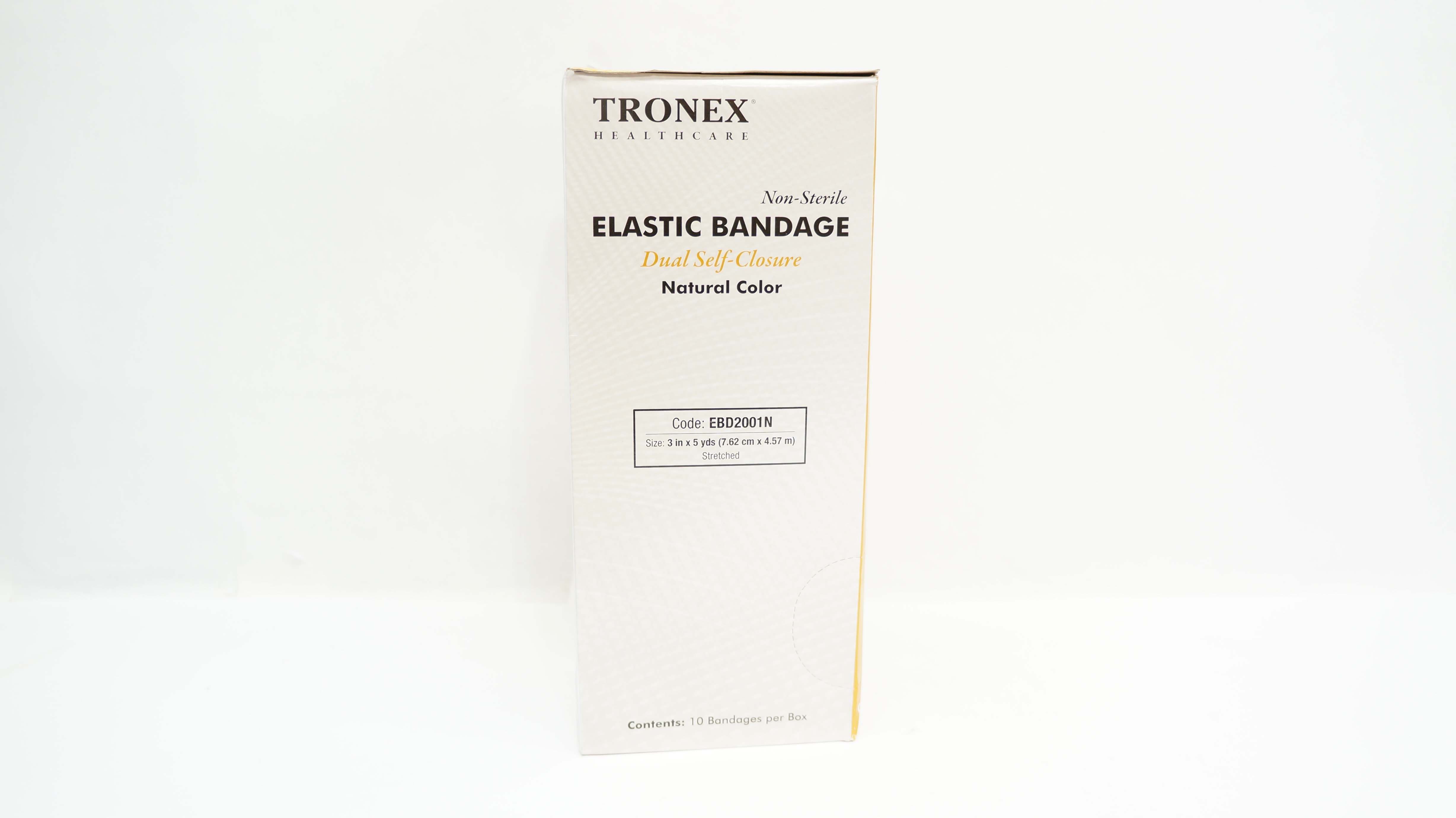 Tronex EBD2001N Elastic Bandage Dual Self-Closure 3inch x 5 Yds - Box of 10