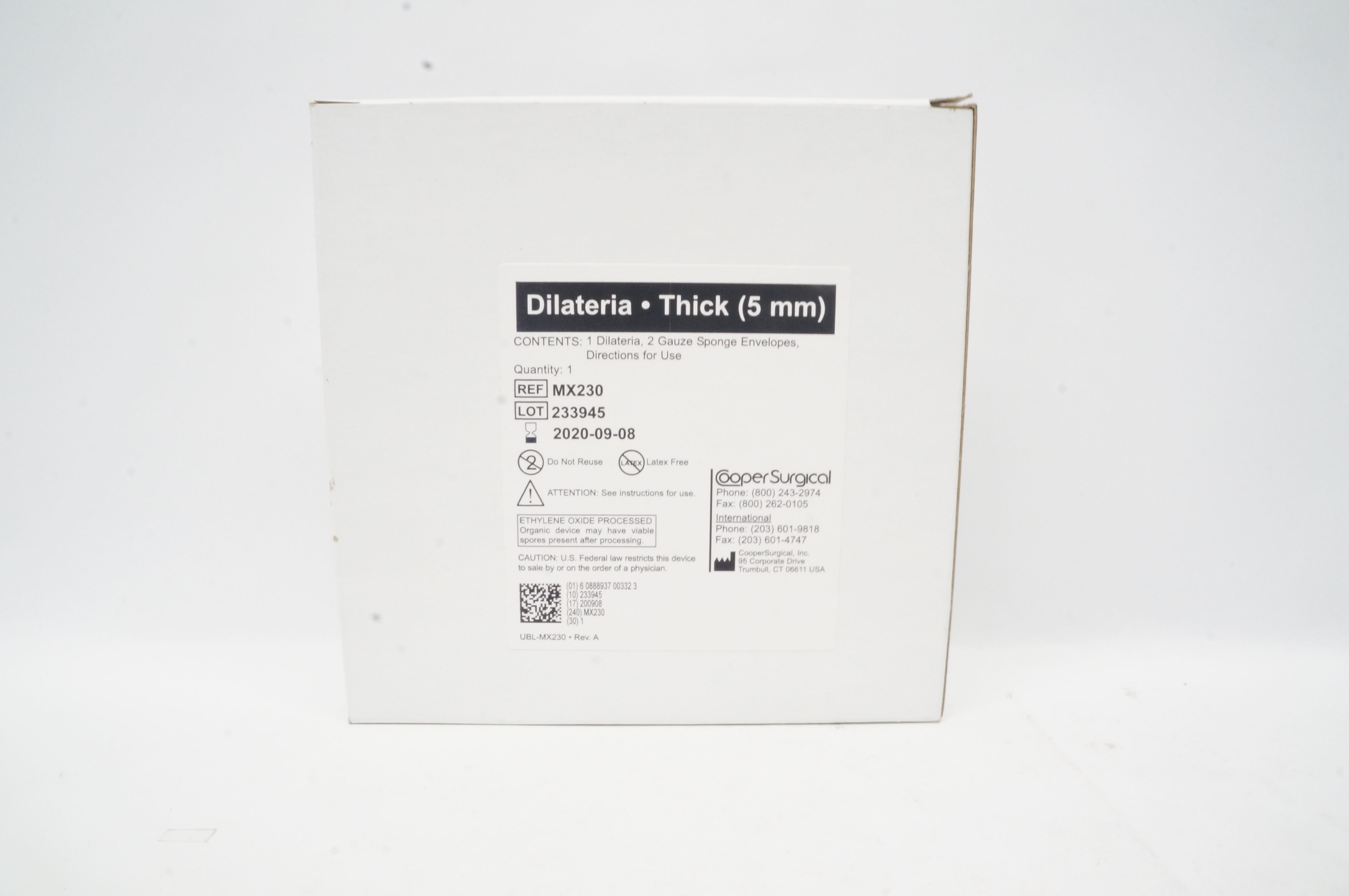 Cooper Surgical MX230 Dilateria Thick 5mm (x)