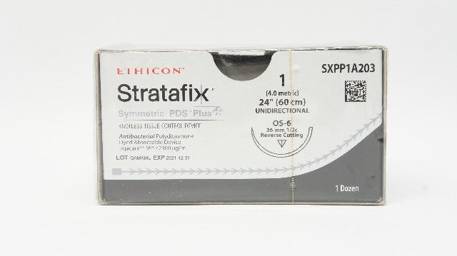 Ethicon SXPP1A203 1 Stratafix, OS-6, 36mm 1/2c Reverse Cutting 24in (x)-Box of12