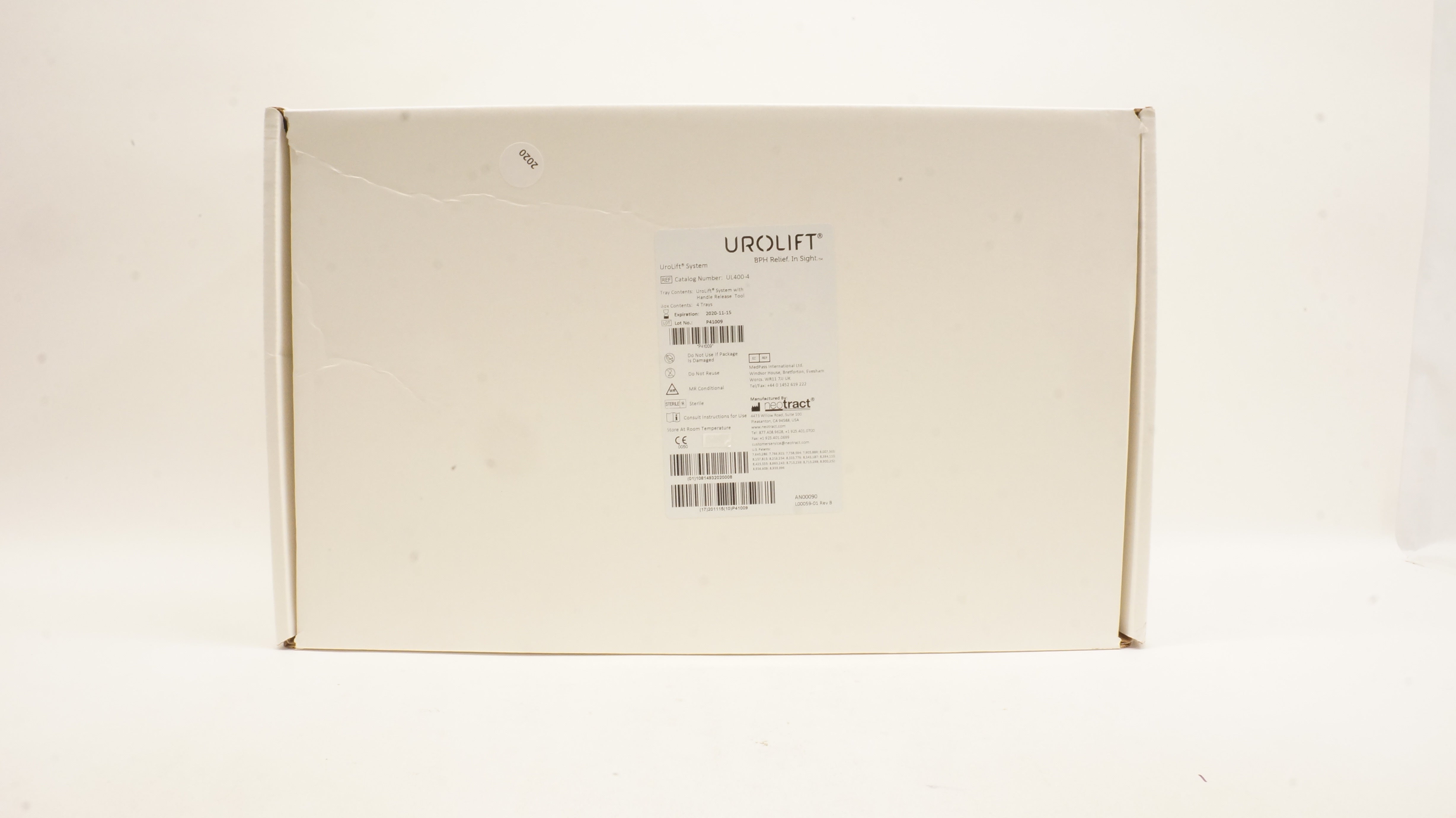 Neotract UL400-4 Urolift System with Hand Release Tool (x) - Box of 4