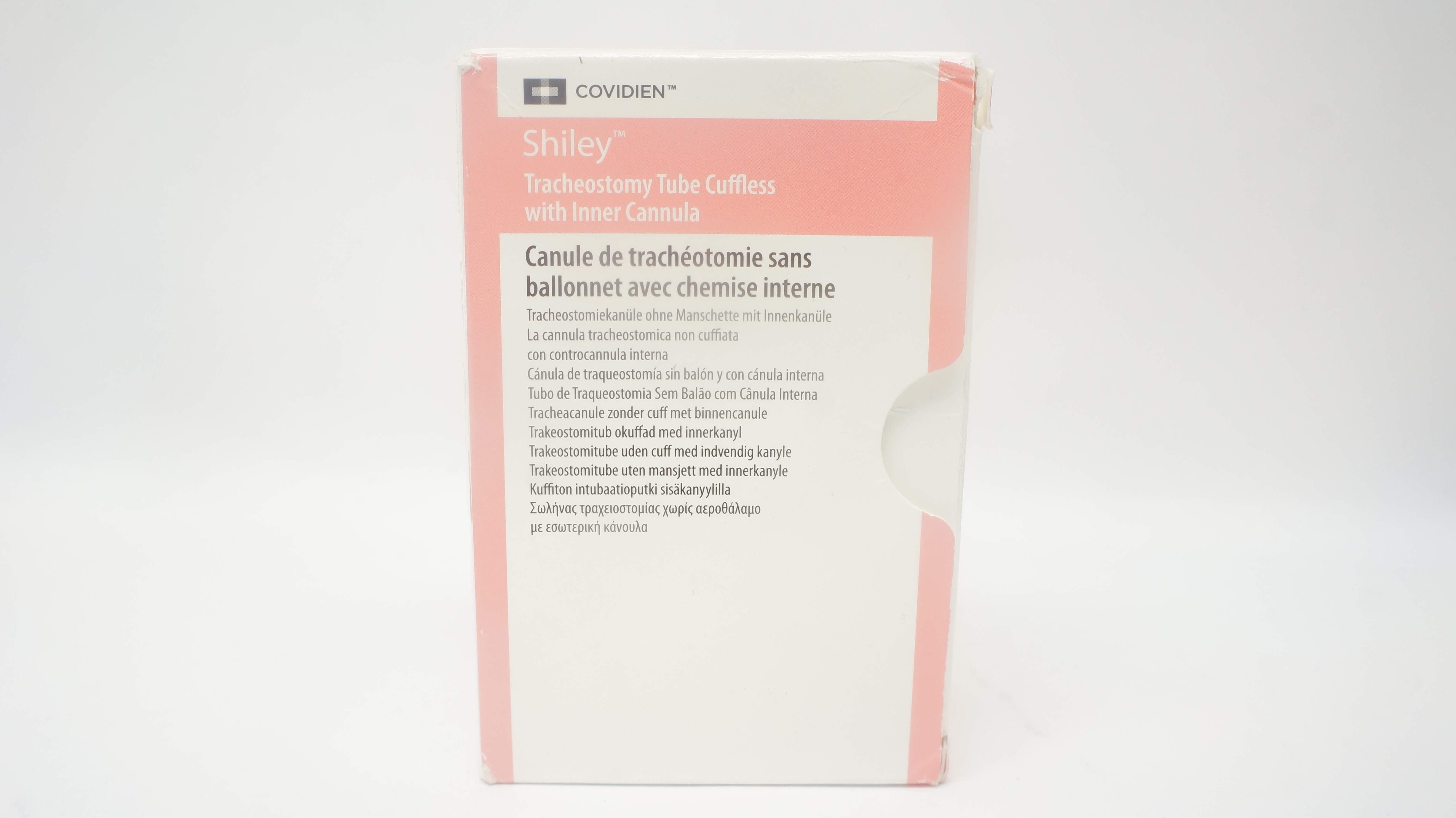Covidien 8CFS Shiley Tracheostomy Tube Cuffless 7.6 I.D. x 12.2 O.D. x 81mm